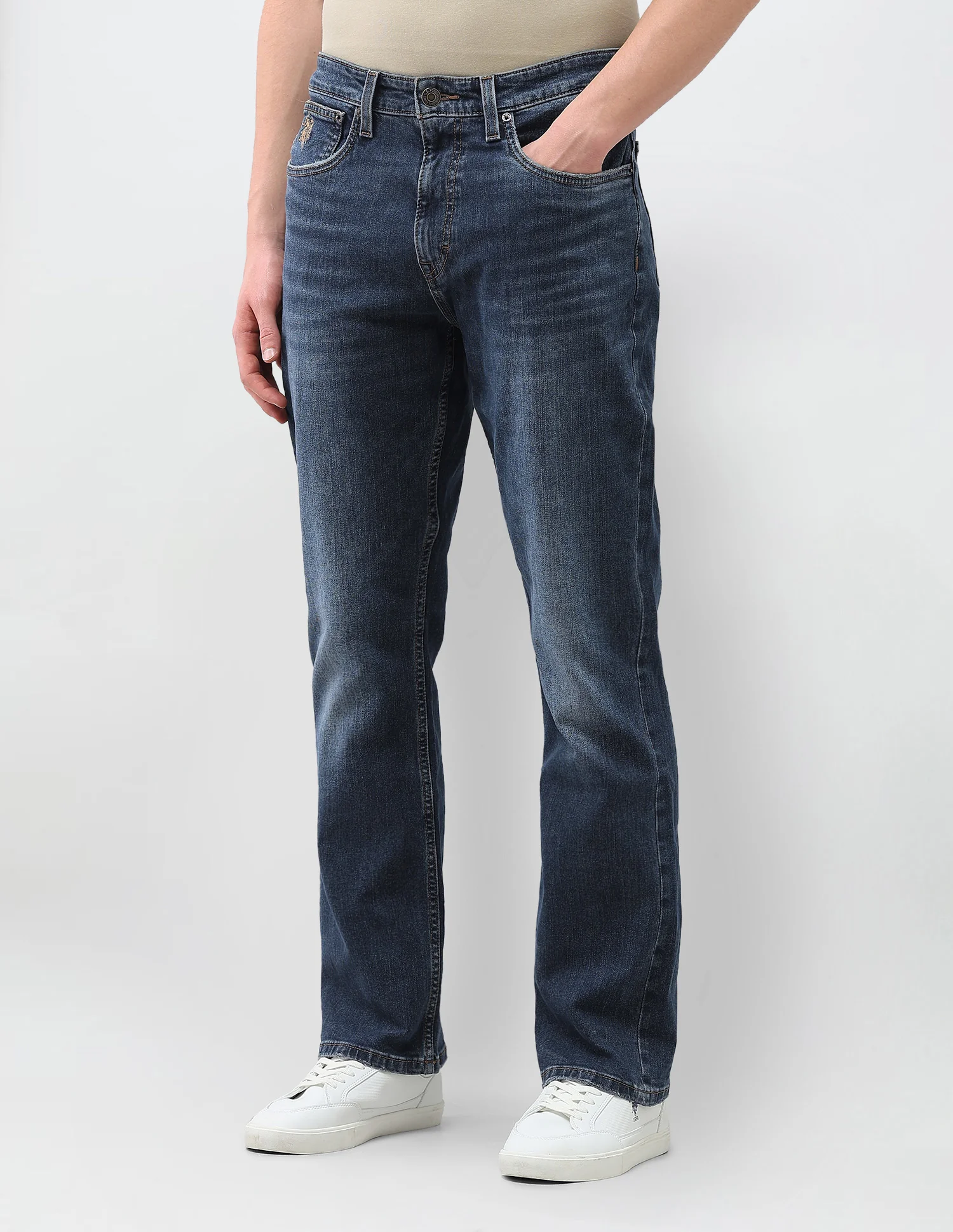 Connor Bootcut Fit Blue Jeans - Image 4