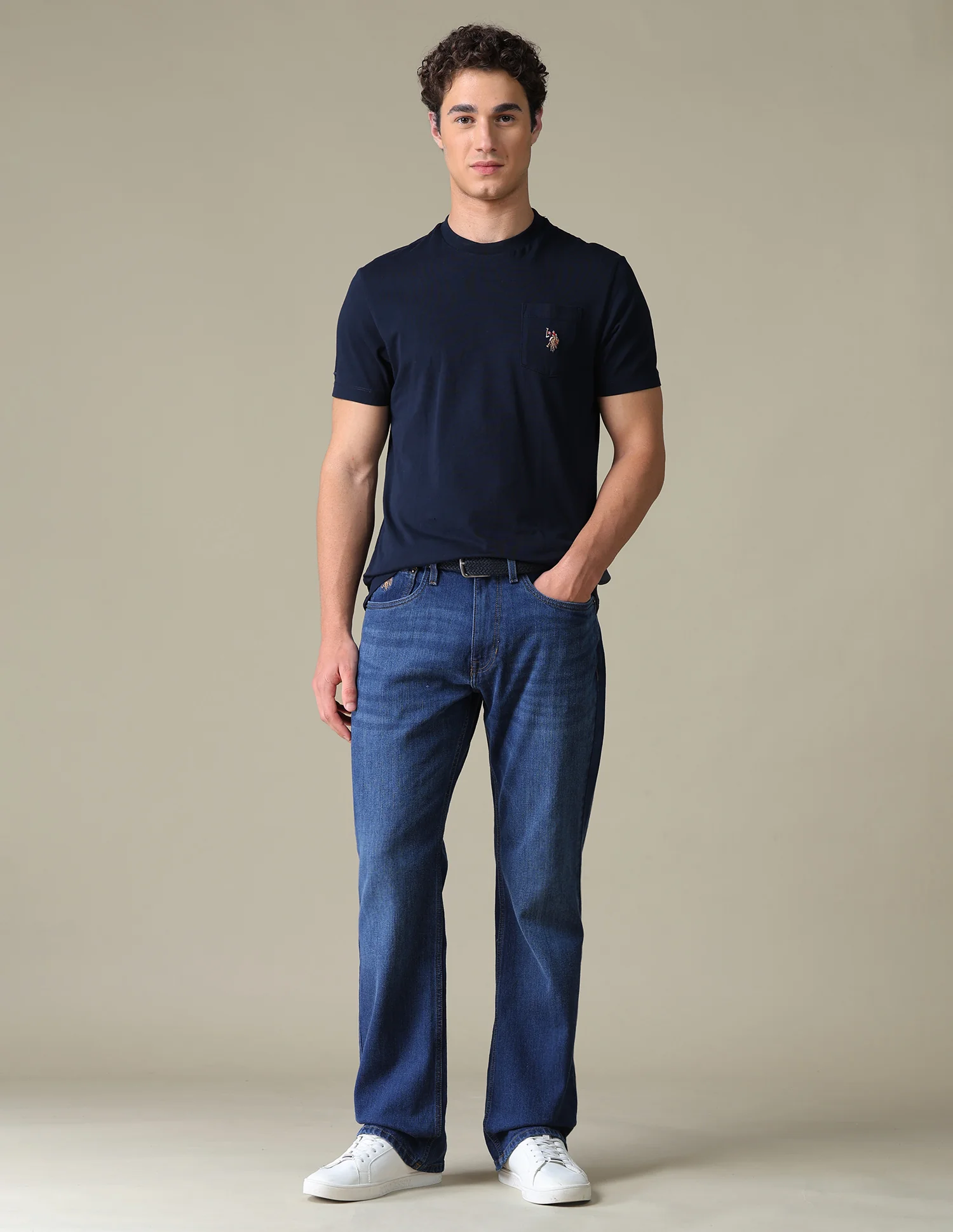 Connor Bootcut Fit Blue Jeans - Image 3