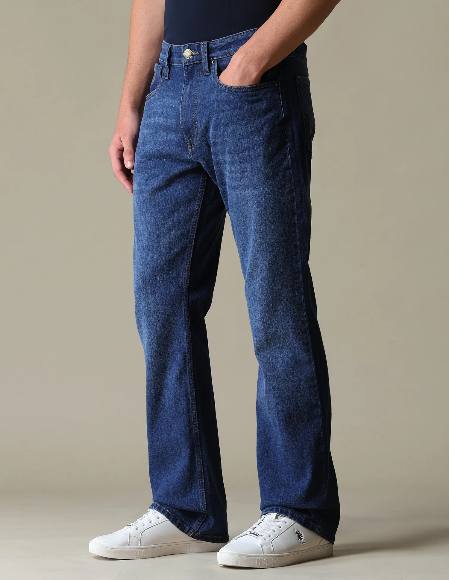 Connor Bootcut Fit Blue Jeans - Image 4