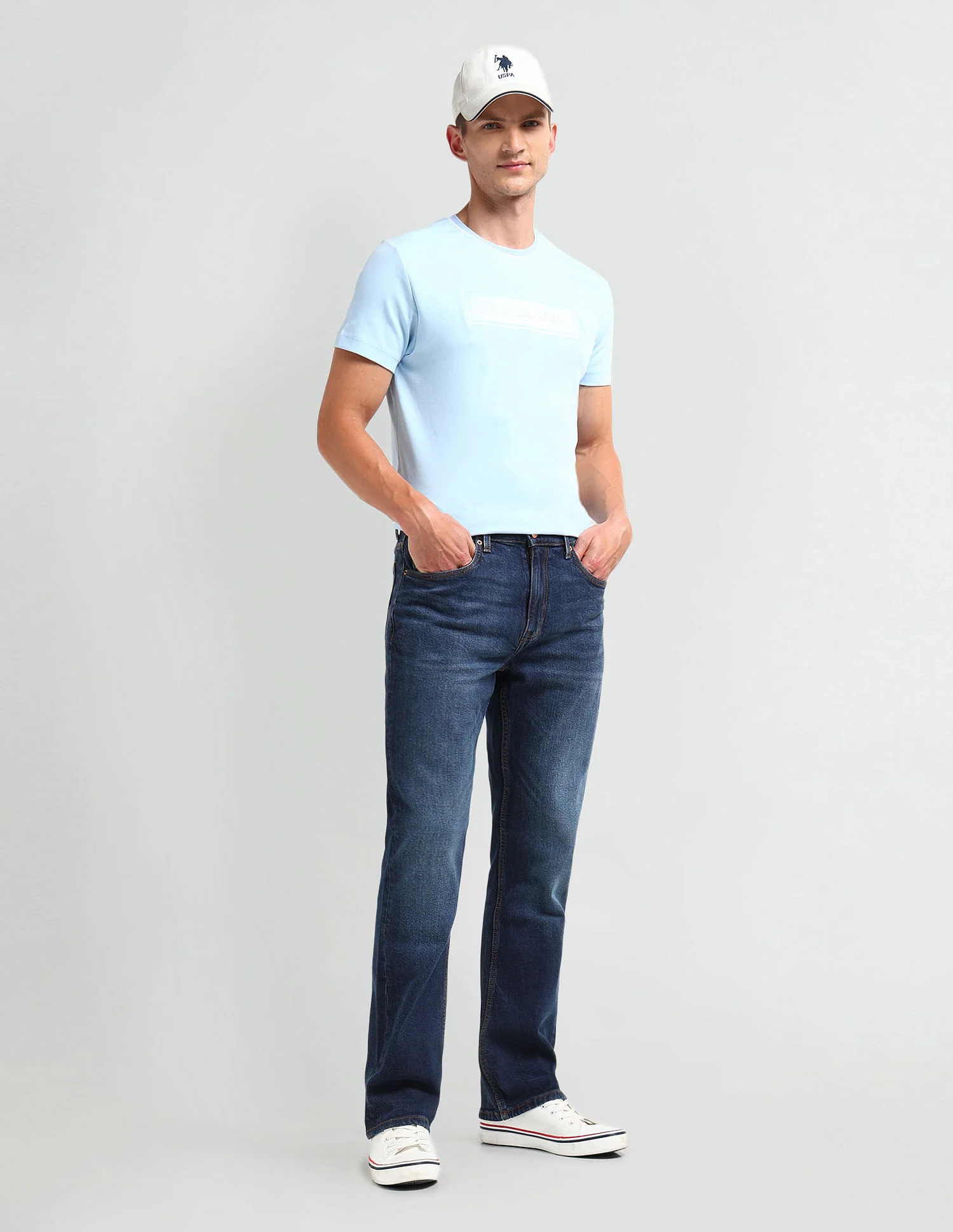 Connor Bootcut Fit Blue Jeans - Image 3