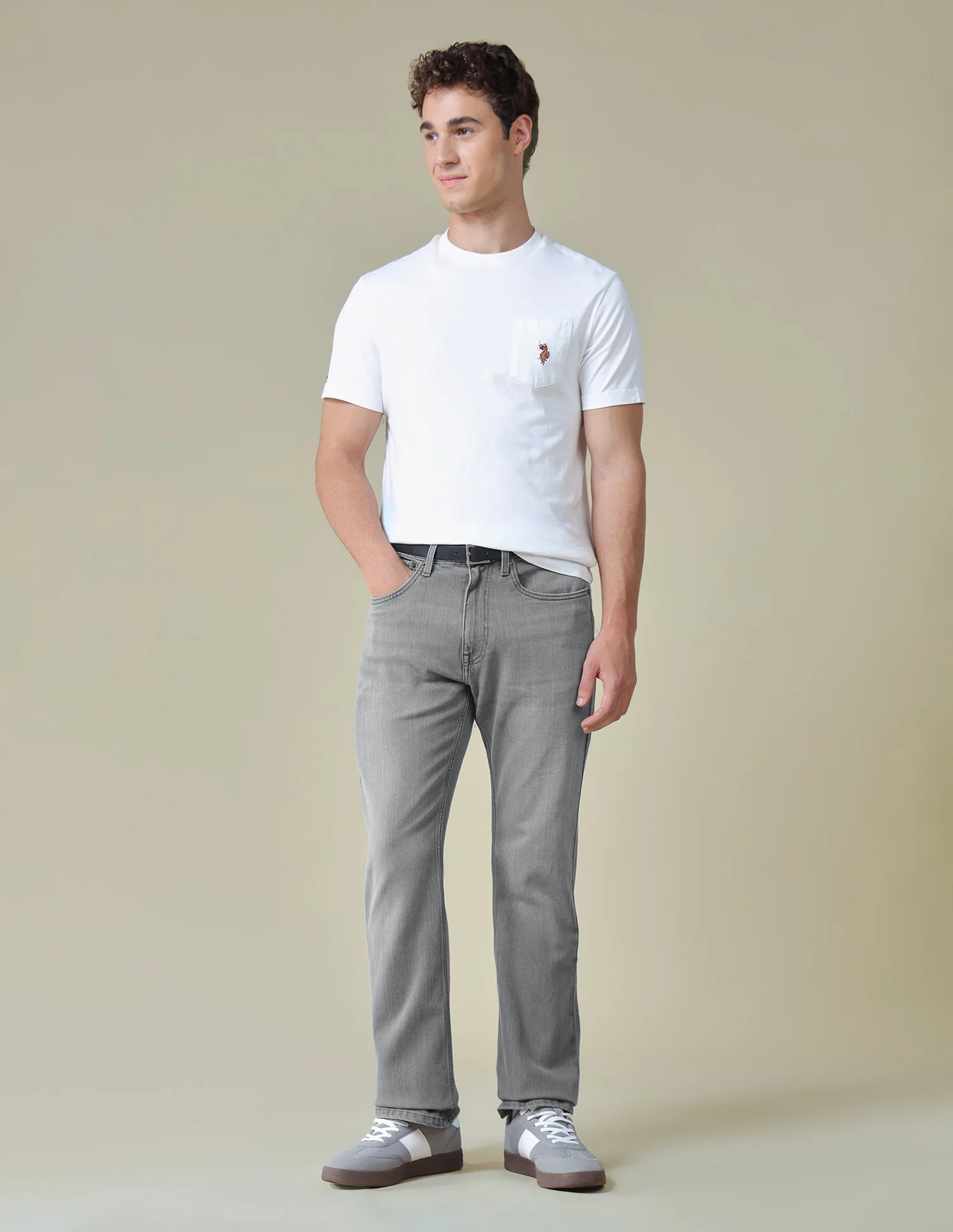 Connor Bootcut Fit Grey Jeans - Image 3