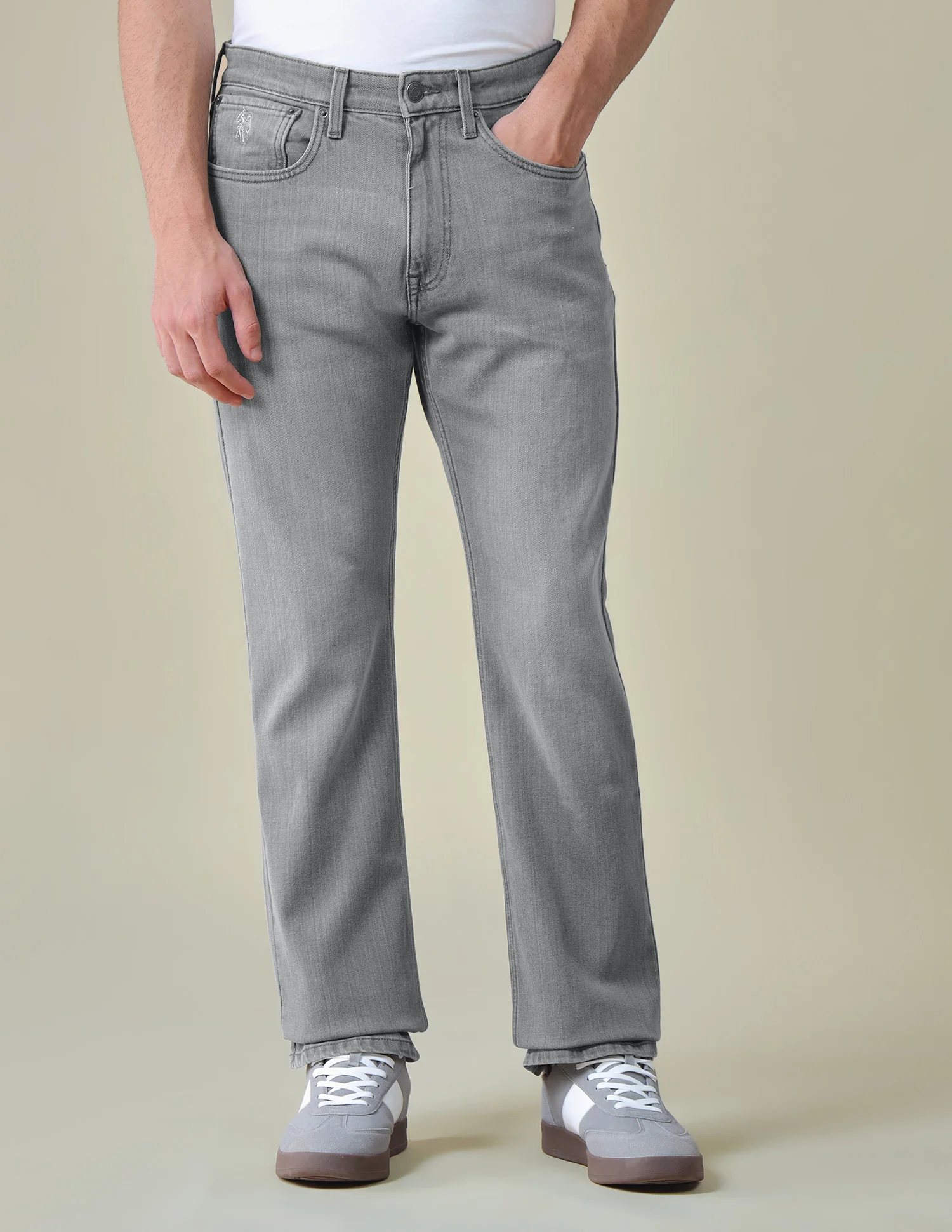 Connor Bootcut Fit Grey Jeans - Image 6