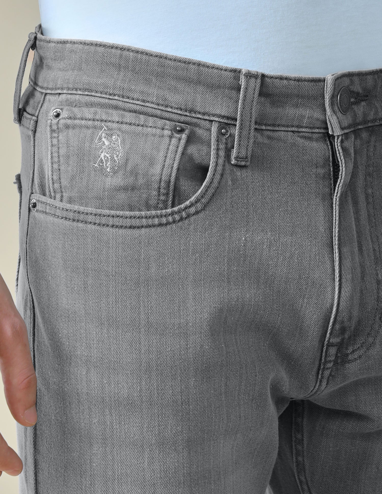 Connor Bootcut Fit Grey Jeans - Image 7