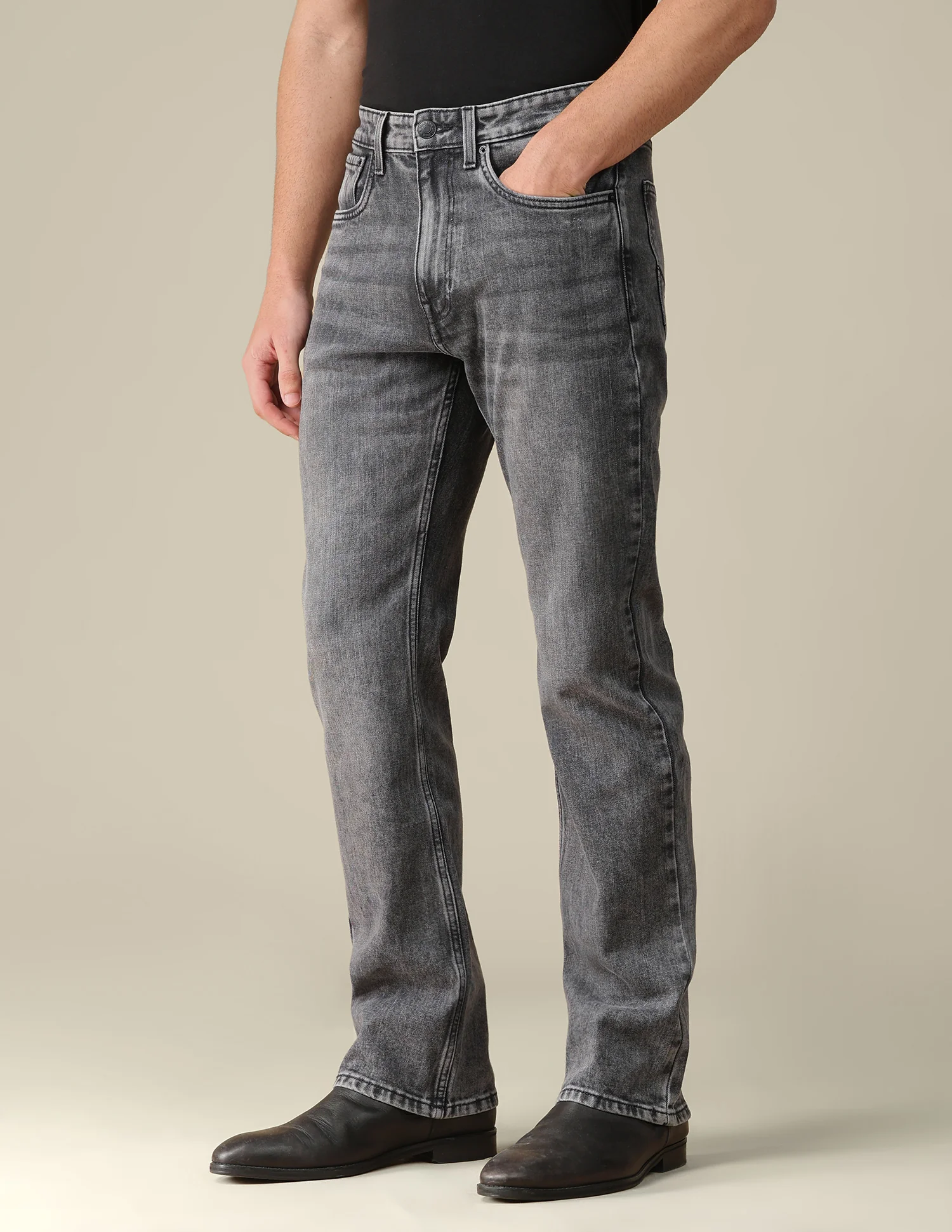 Connor Bootcut Fit Grey Jeans - Image 4