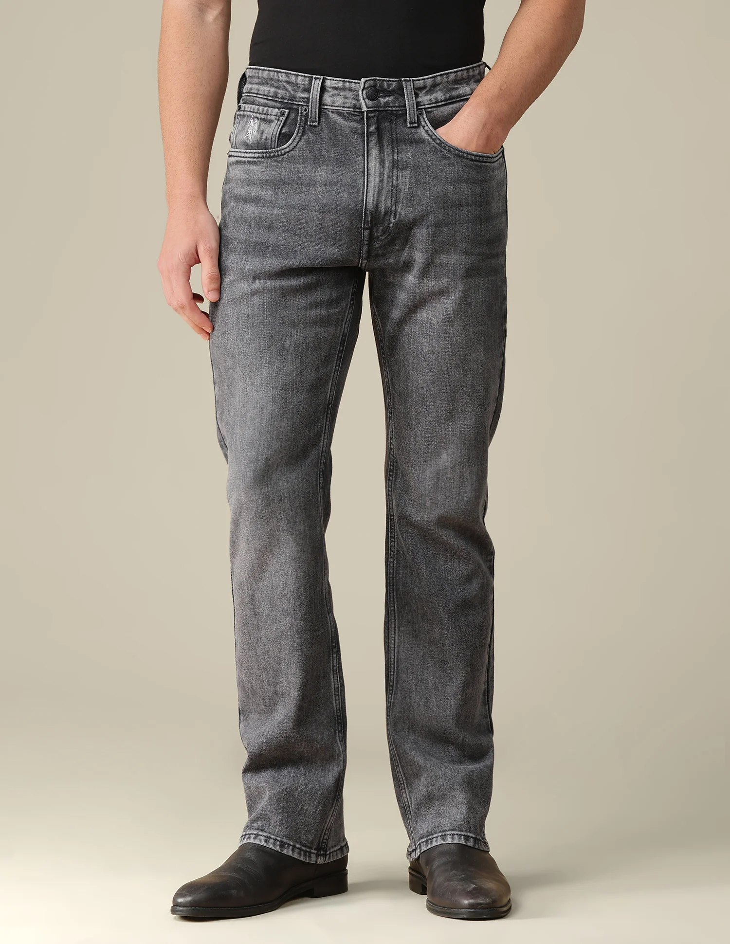 Connor Bootcut Fit Grey Jeans - Image 6