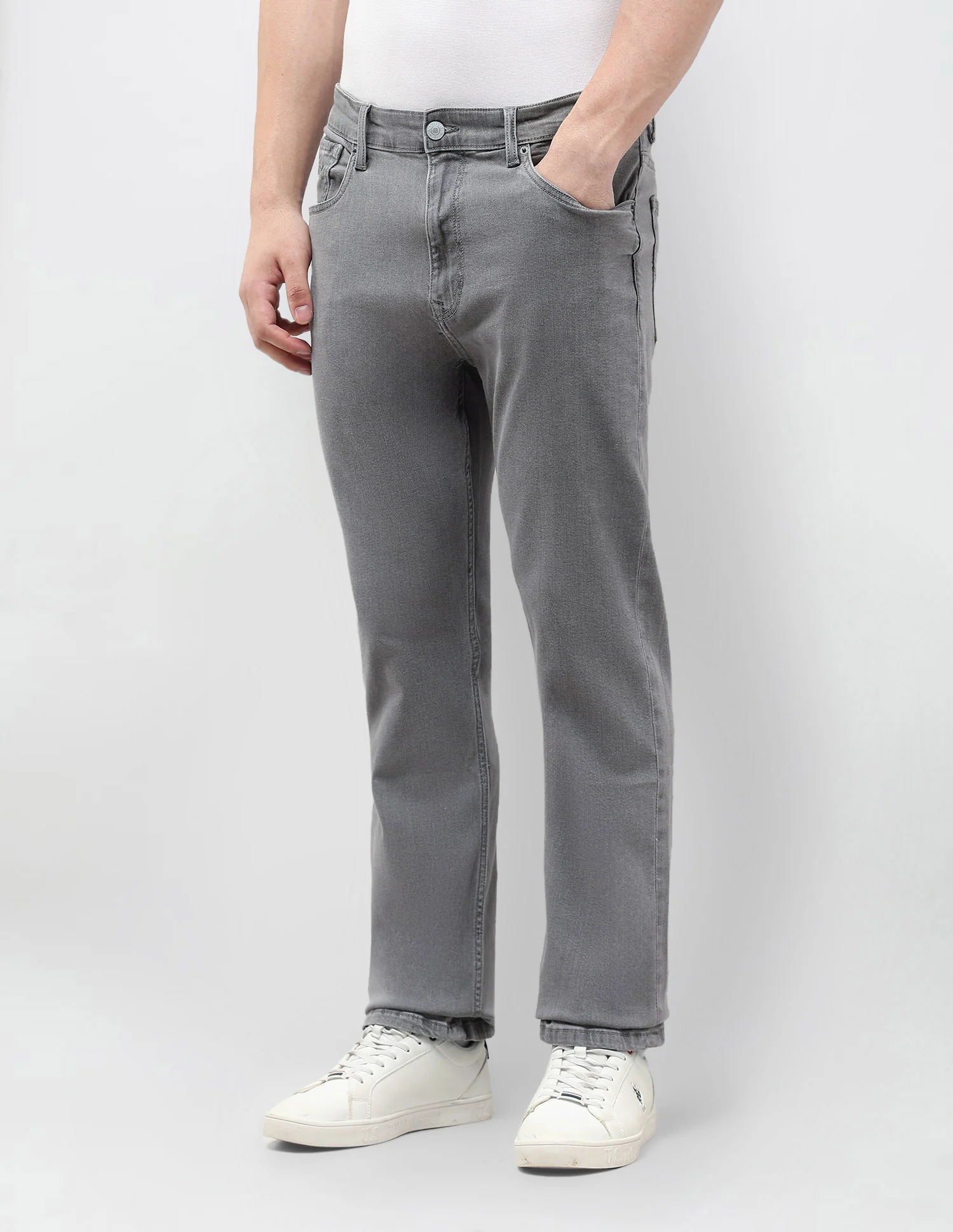 Connor Bootcut Grey Jeans - Image 4