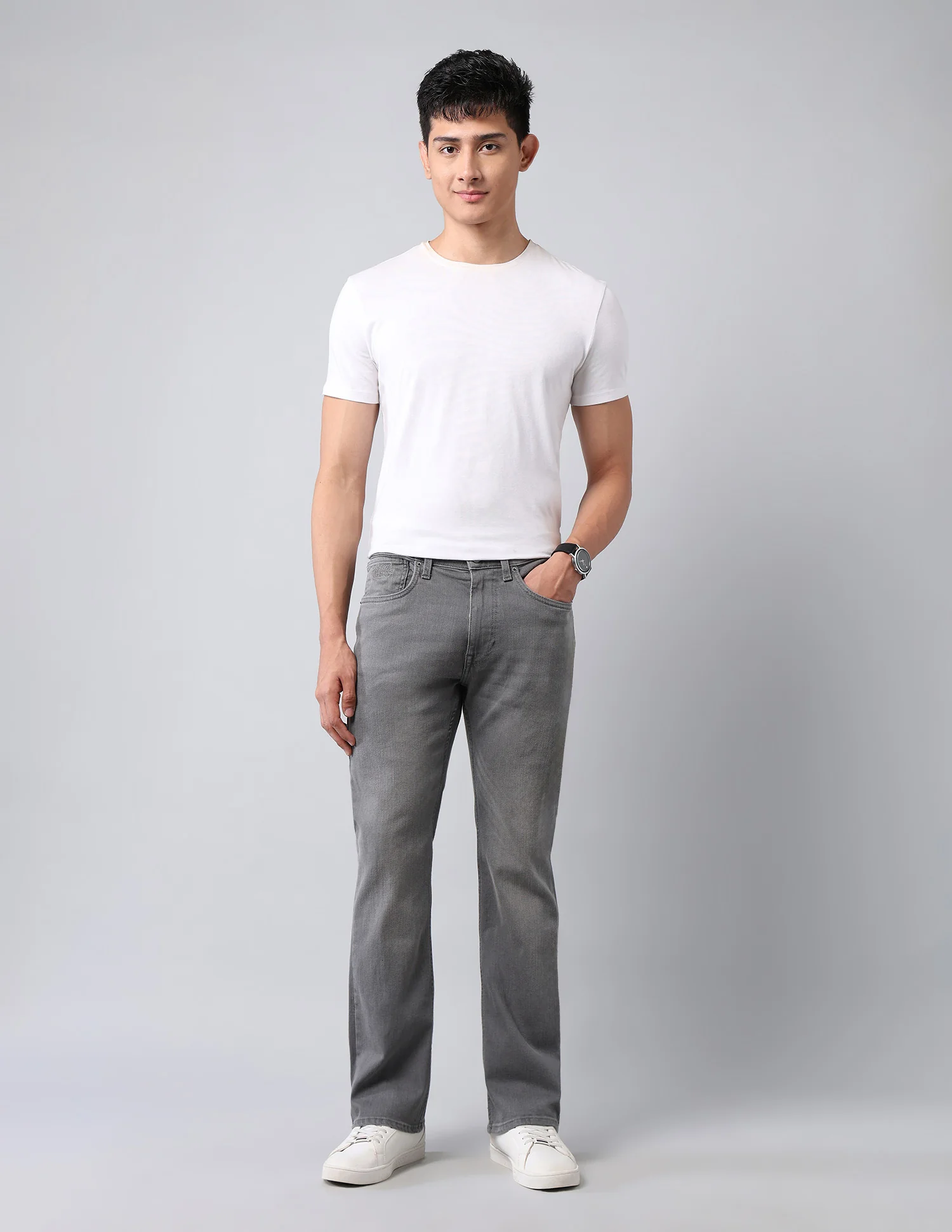 Connor Bootcut Grey Jeans - Image 3
