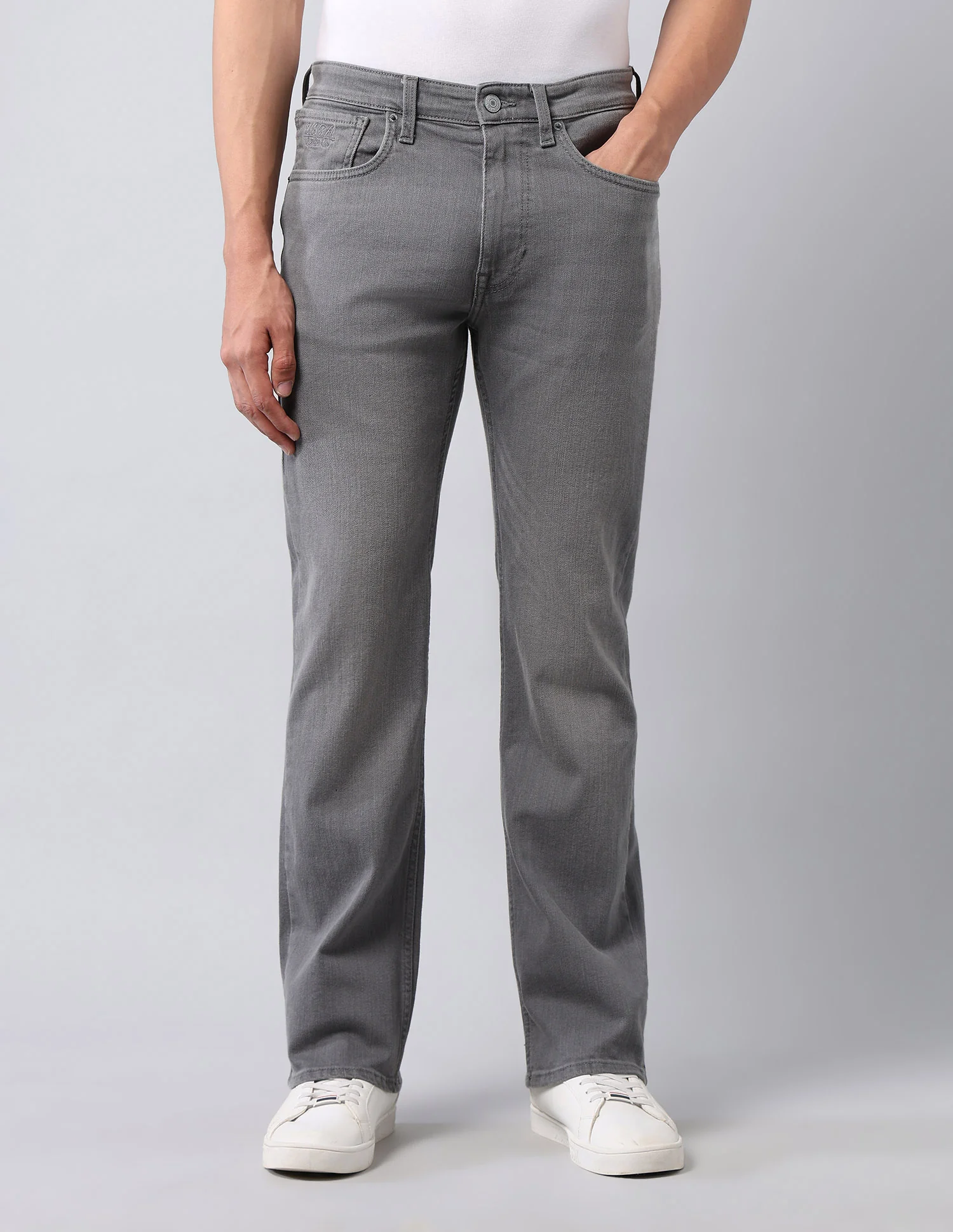 Connor Bootcut Grey Jeans - Image 6