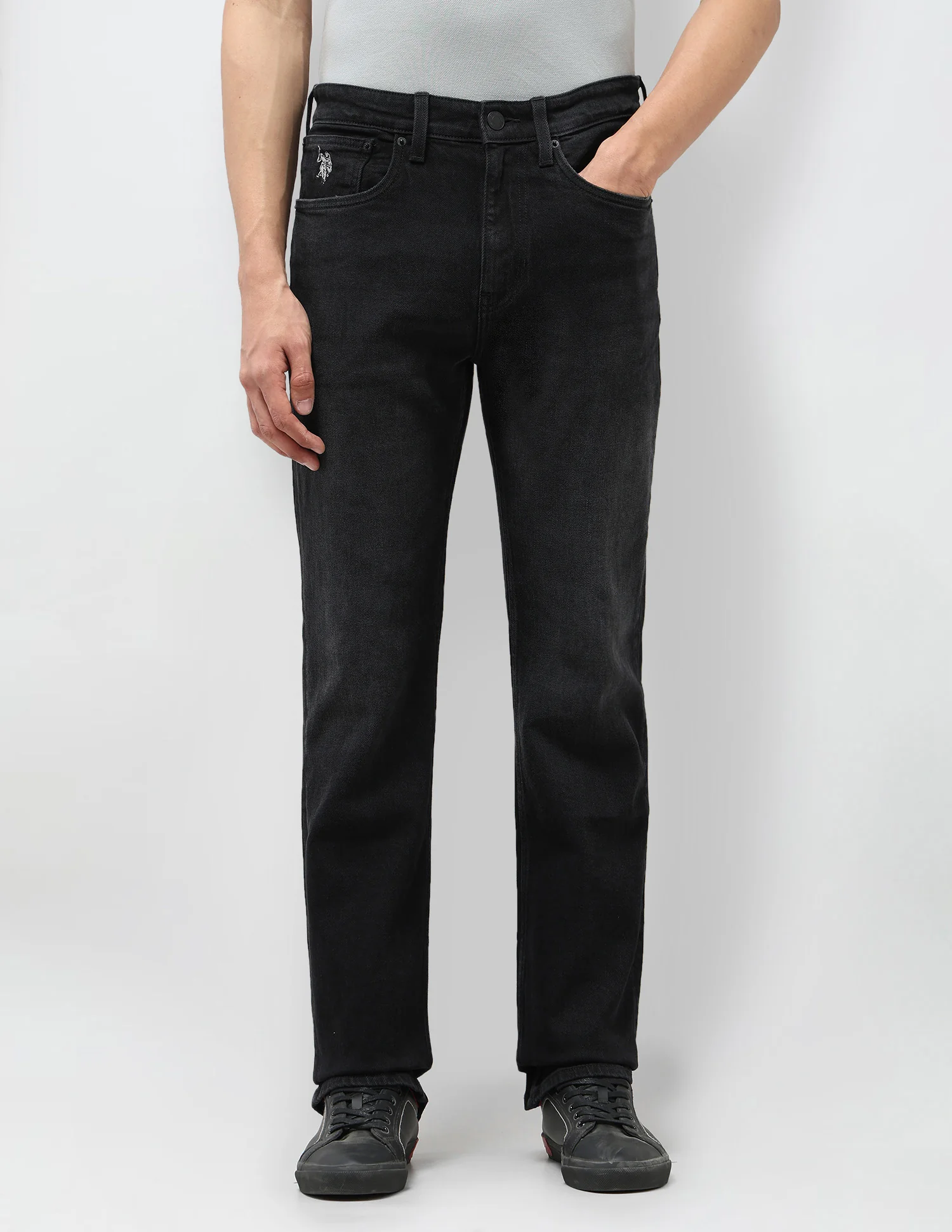 Connor Bootcut Grey Jeans - Image 6