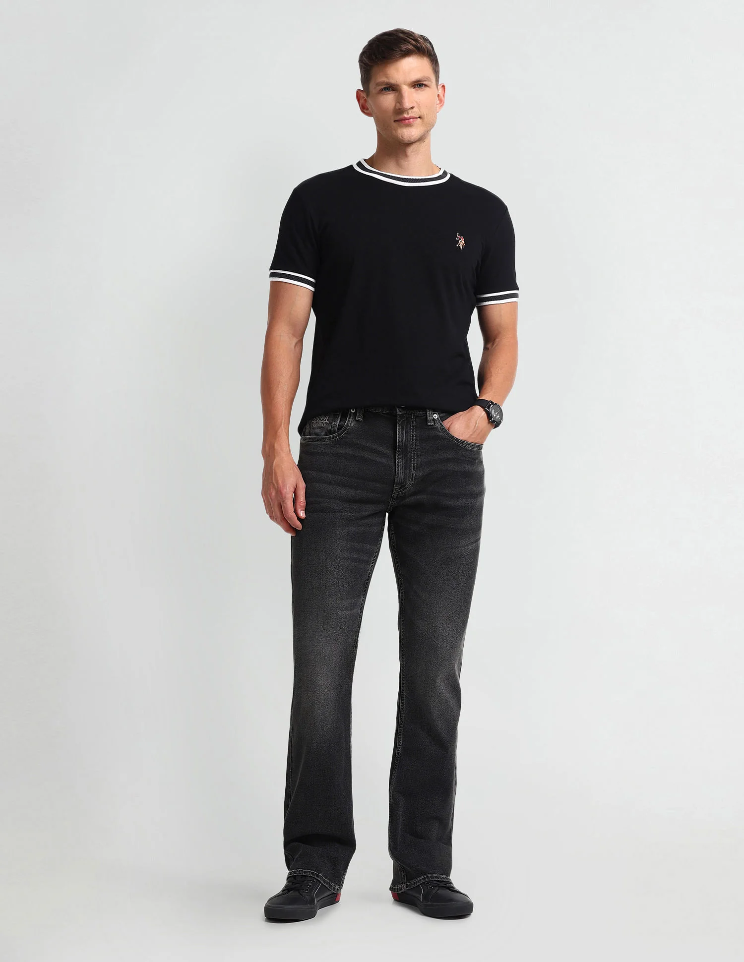 Connor Bootcut Grey Jeans - Image 3