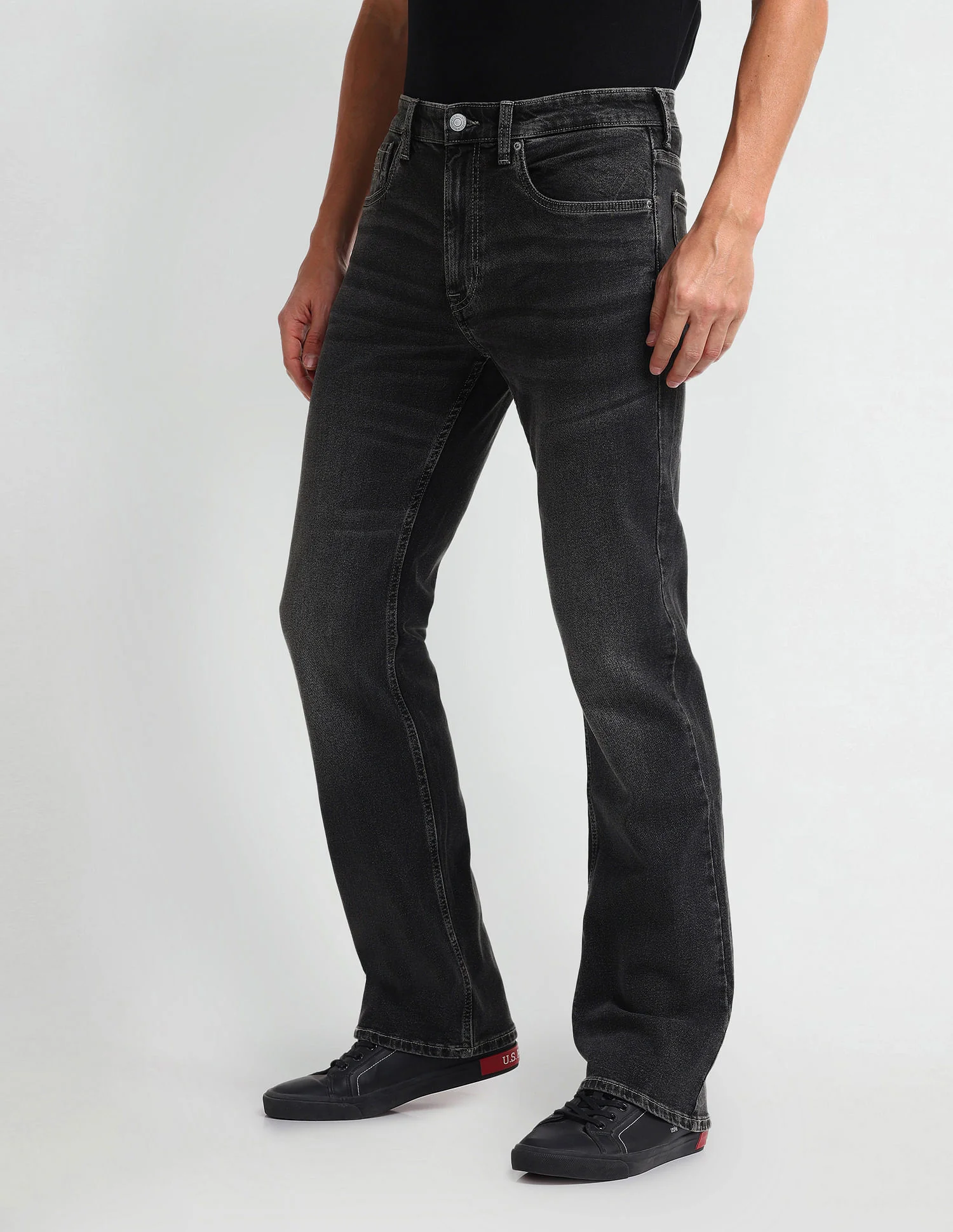 Connor Bootcut Grey Jeans - Image 4