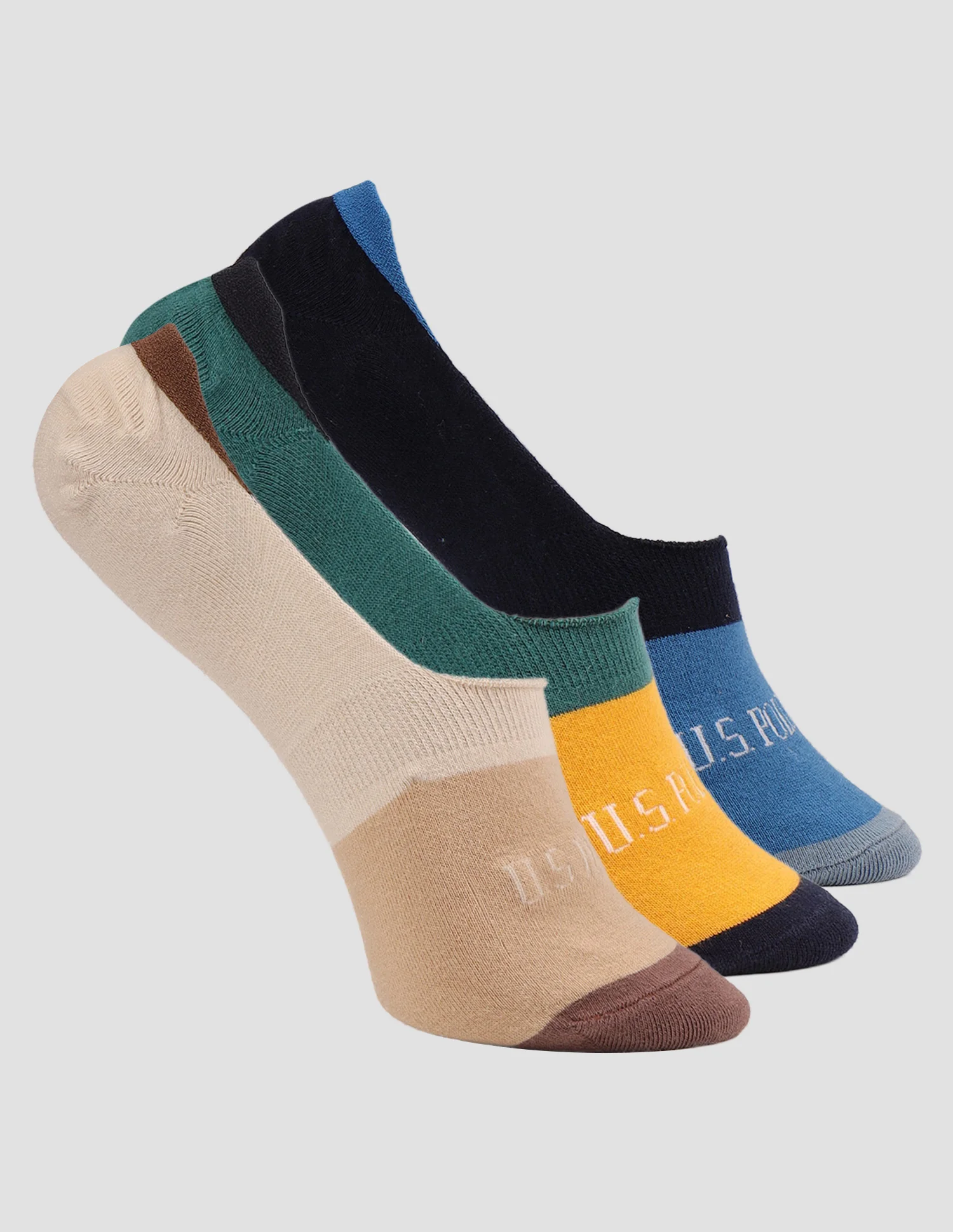 Contrast Patterned Knit ES014 Socks - Pack Of 3