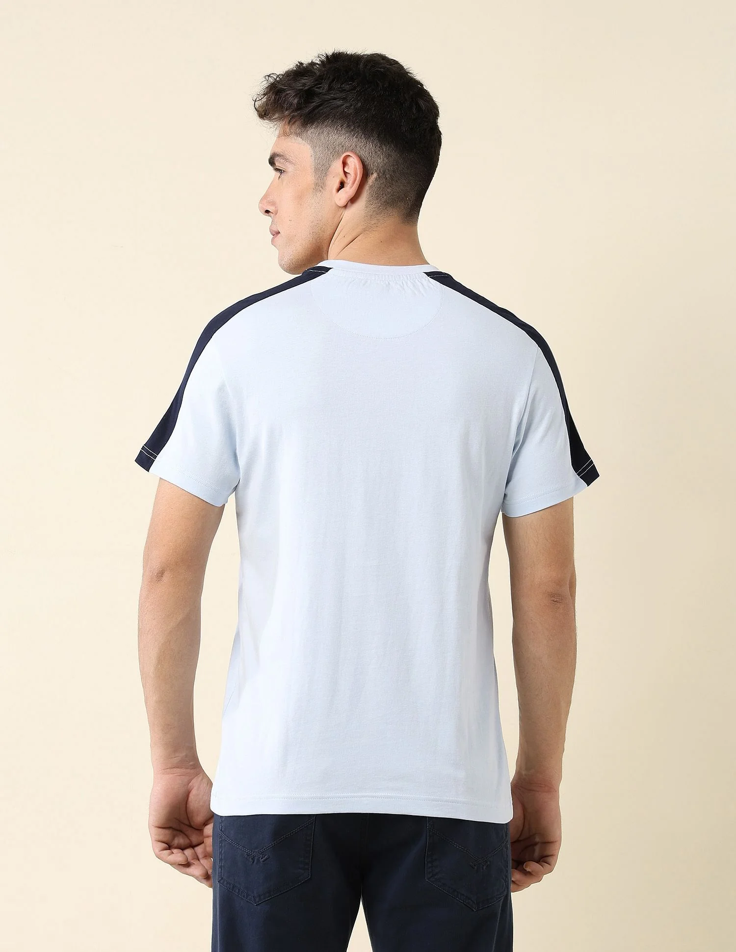 Contrast Taped Slim Fit T-Shirt - Image 5