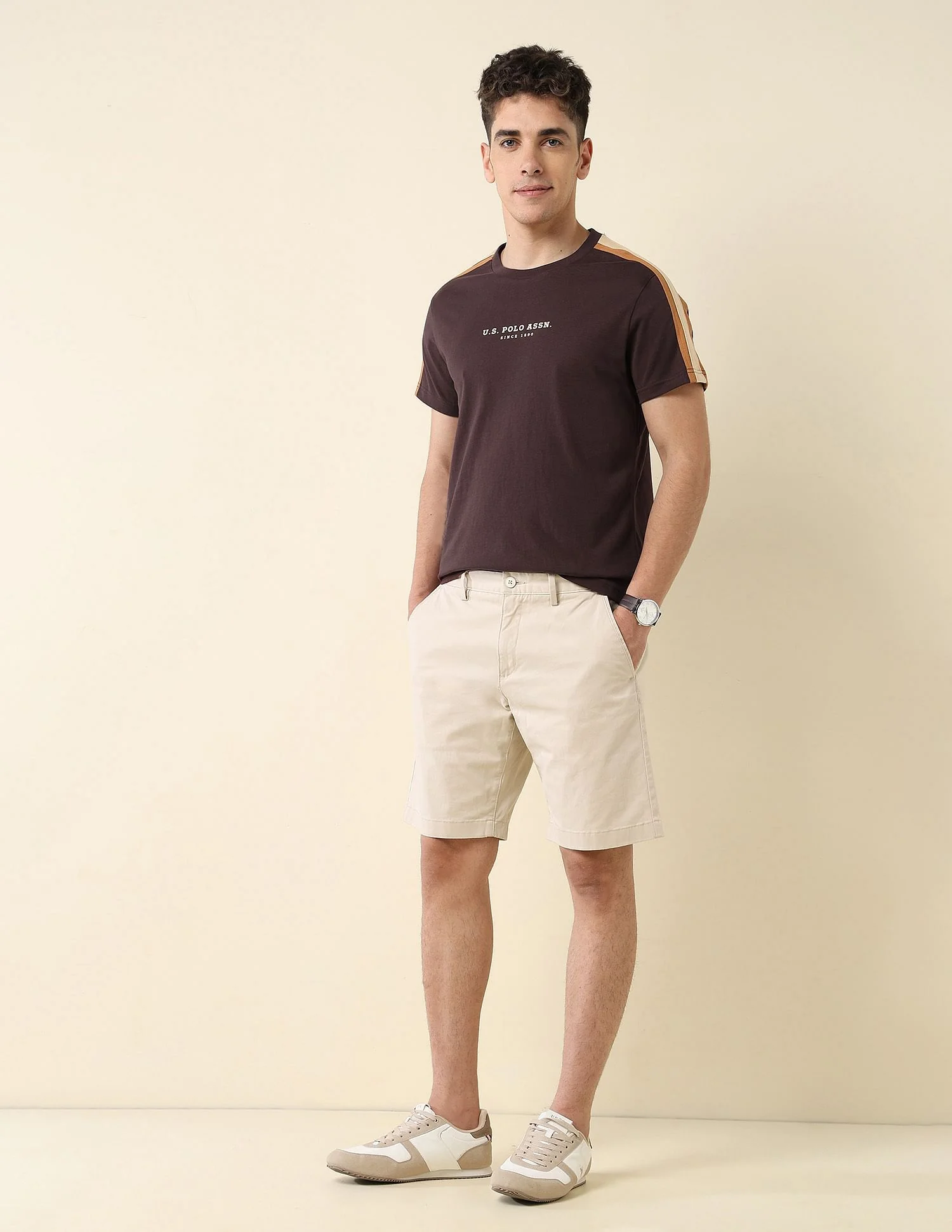 Contrast Taped Slim Fit T-Shirt - Image 3