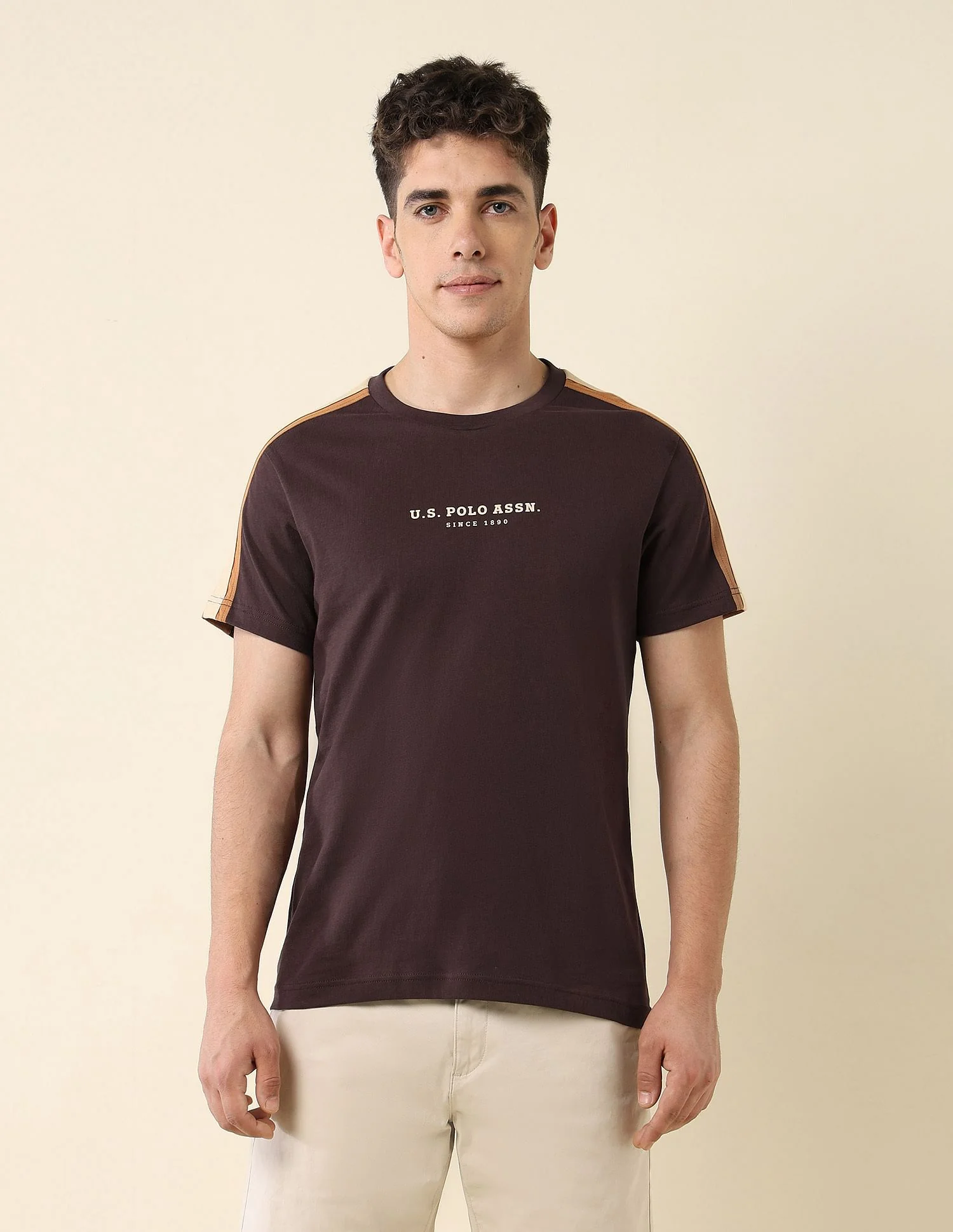 Contrast Taped Slim Fit T-Shirt - Image 6
