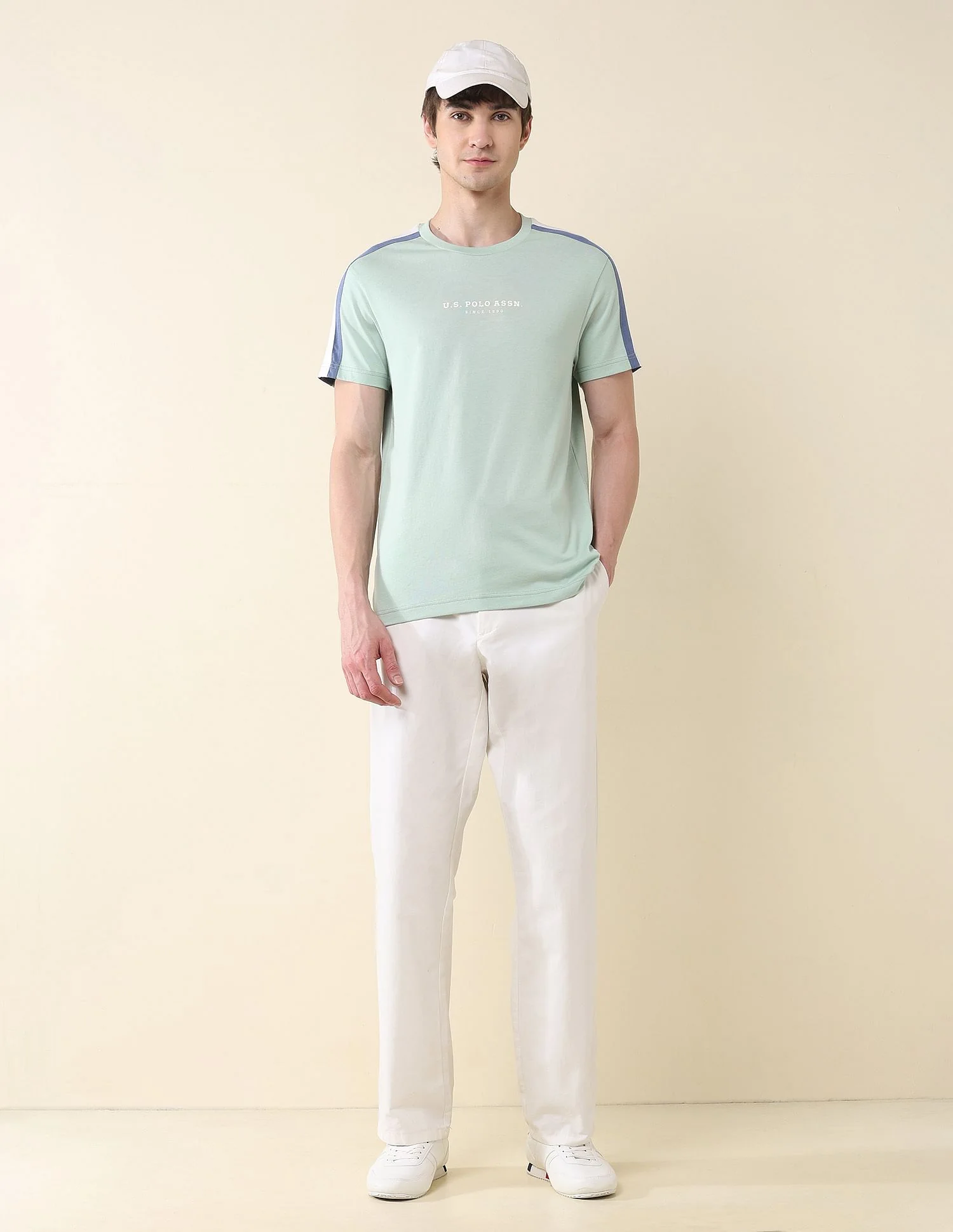 Contrast Tapped Slim Fit T-Shirt - Image 3