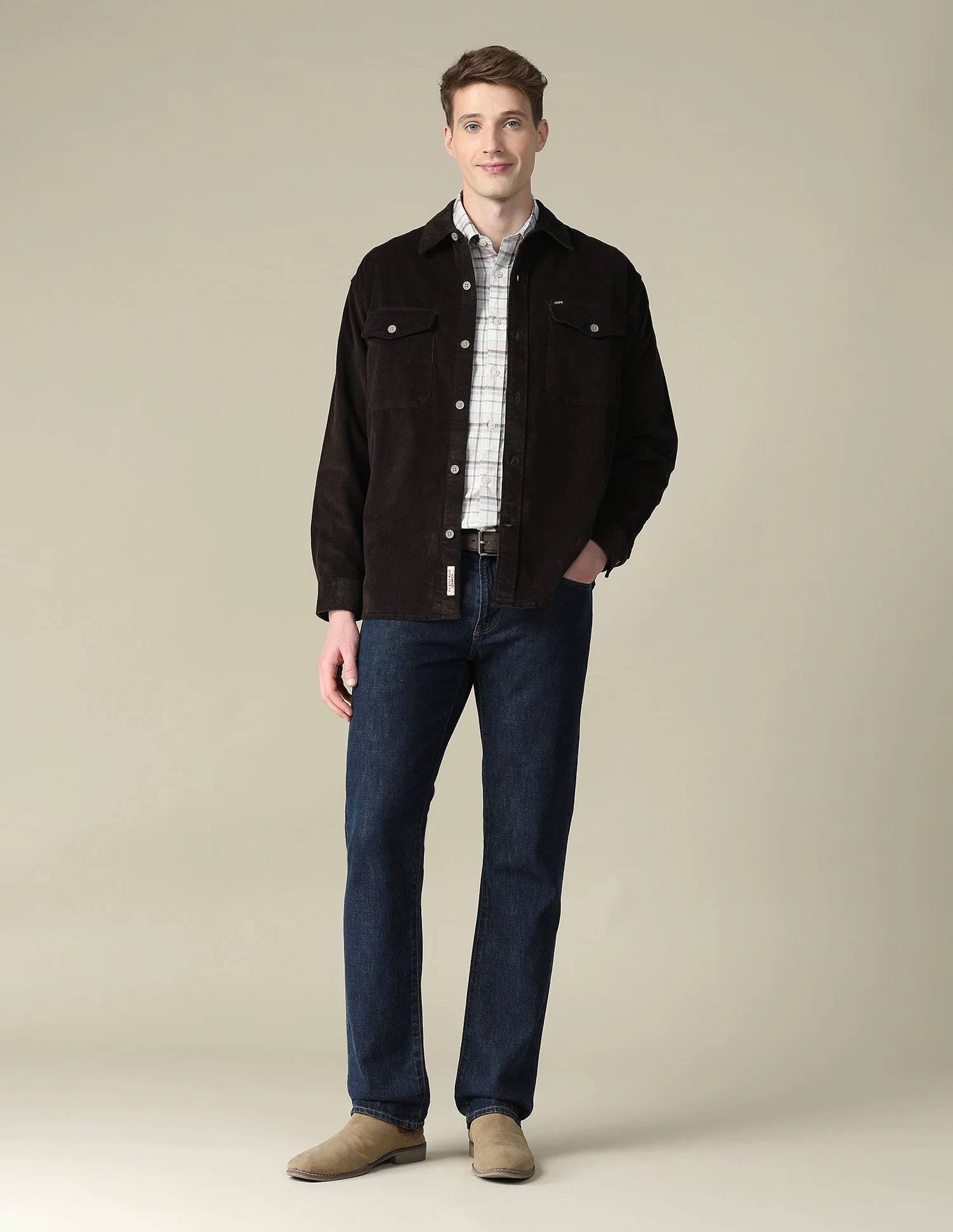 Corduroy Regular Fit Shacket - Image 3