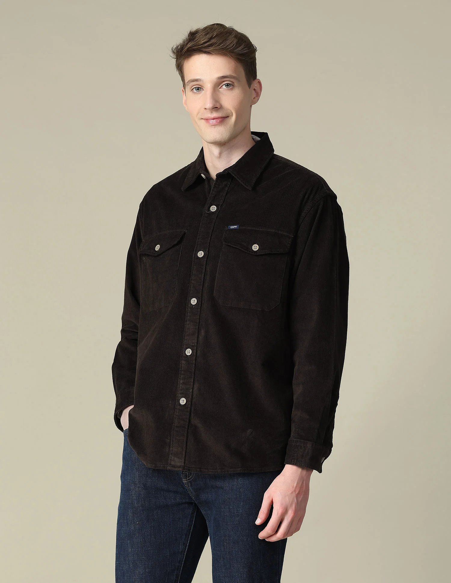 Corduroy Regular Fit Shacket - Image 4