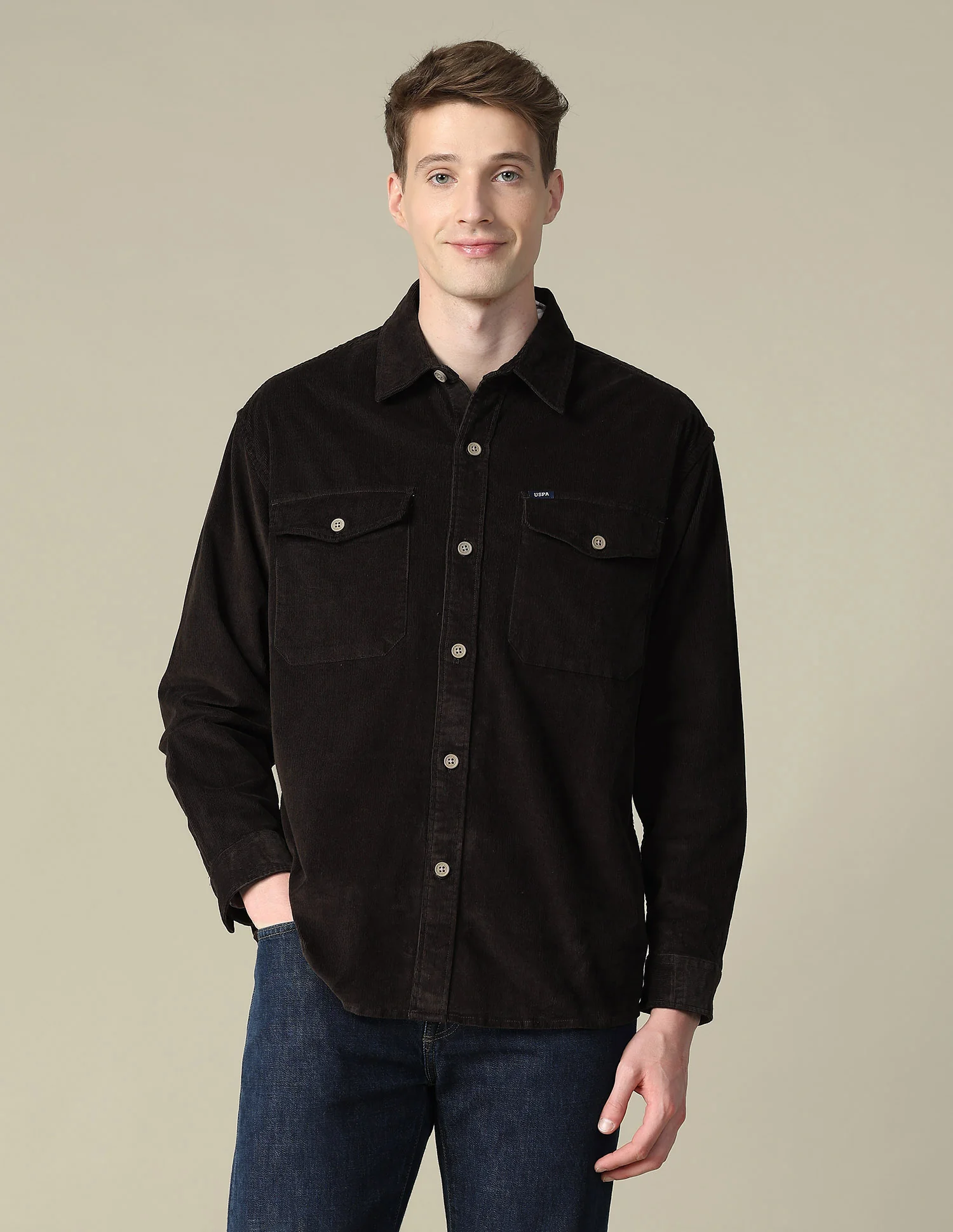 Corduroy Regular Fit Shacket - Image 6