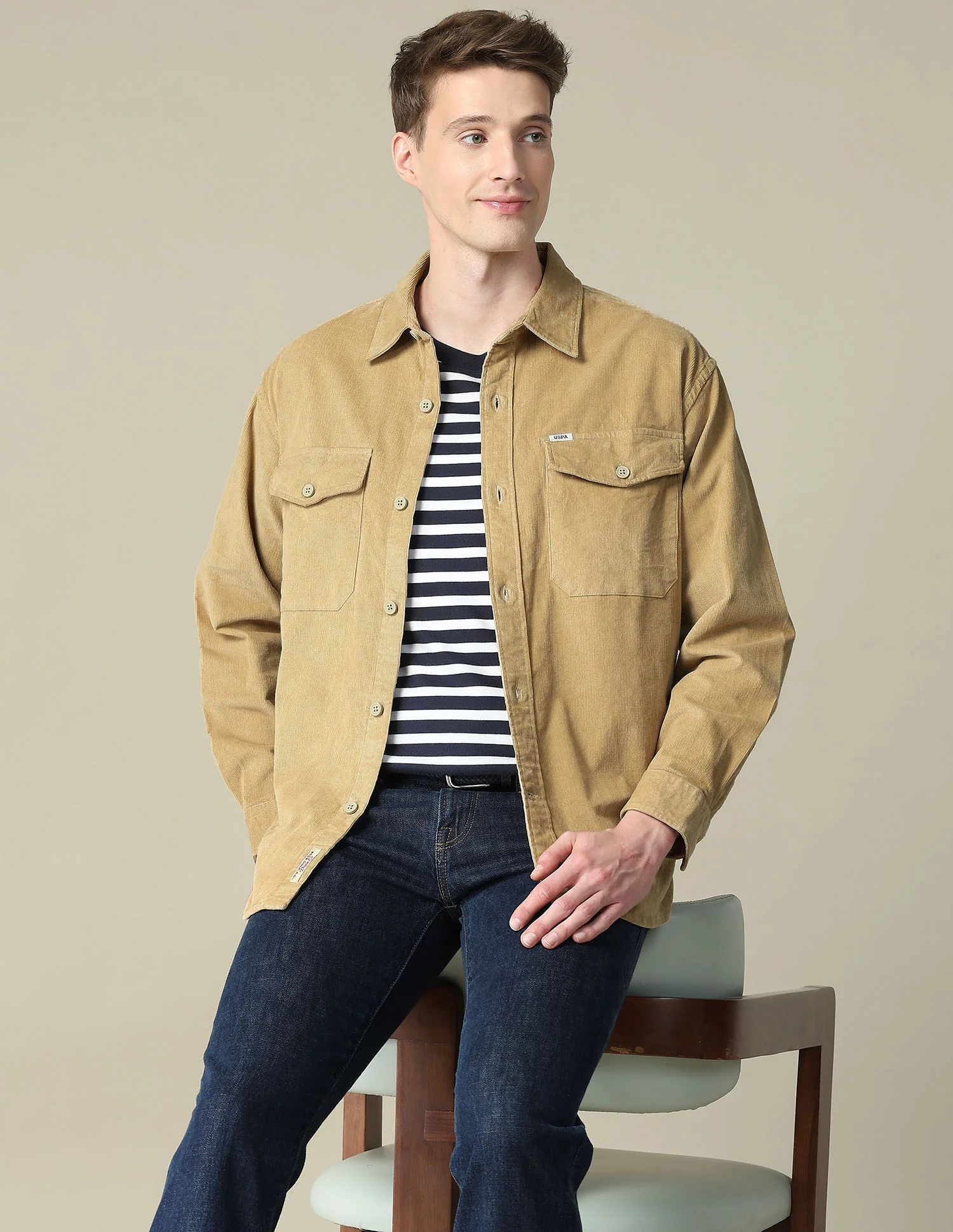 Corduroy Regular Fit Shacket
