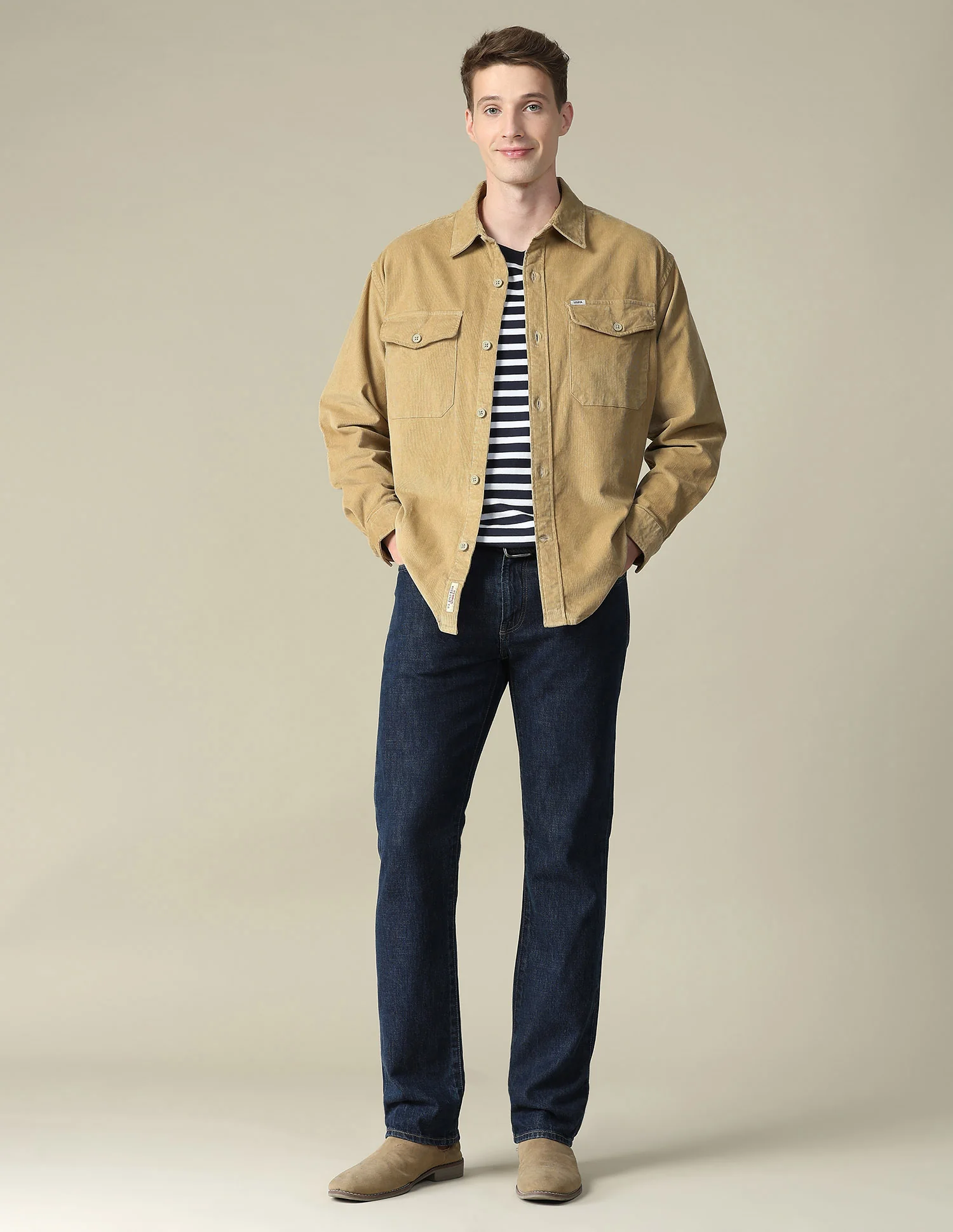 Corduroy Regular Fit Shacket - Image 3