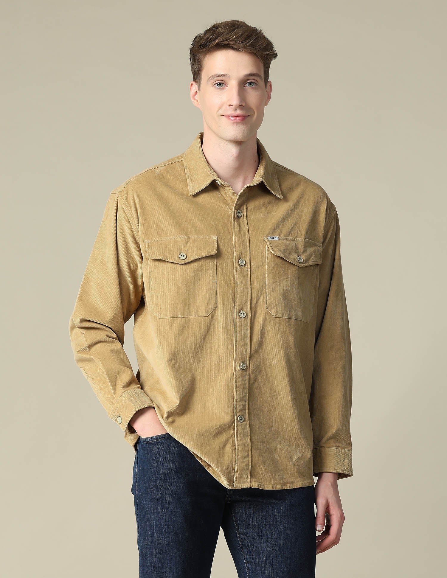Corduroy Regular Fit Shacket - Image 6
