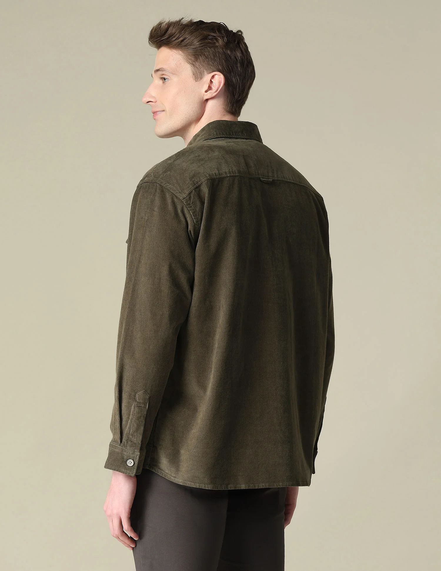 Corduroy Regular Fit Shacket - Image 5