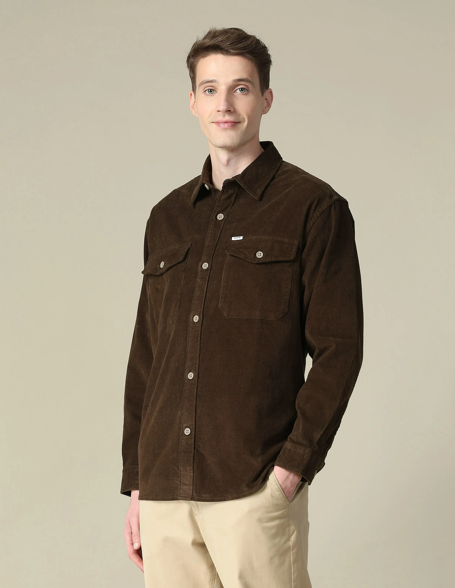 Corduroy Regular Fit Shacket - Image 5