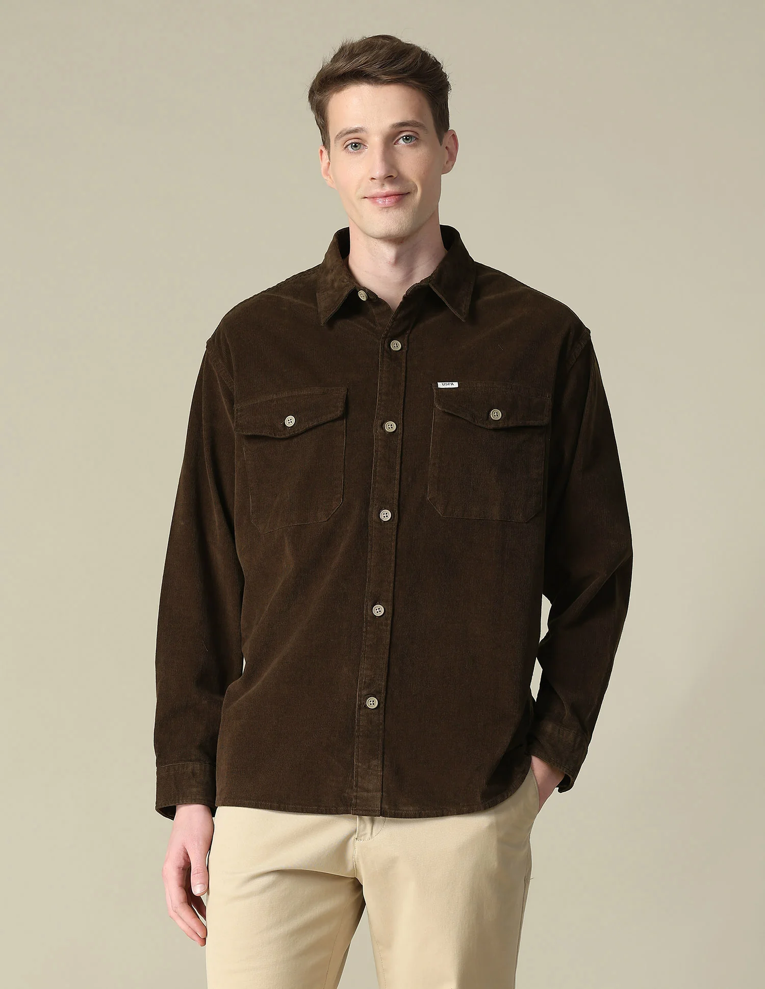 Corduroy Regular Fit Shacket - Image 7