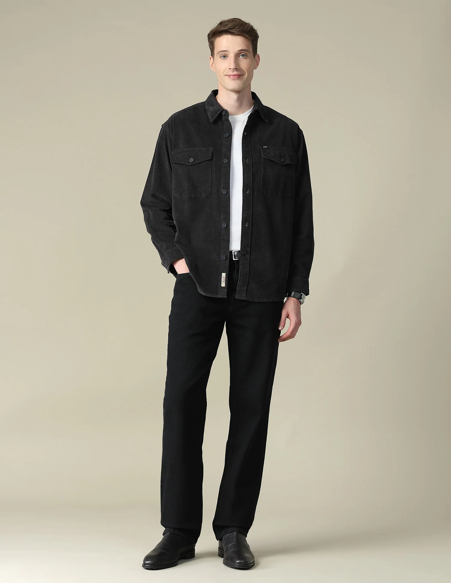 Corduroy Regular Fit Shacket - Image 3