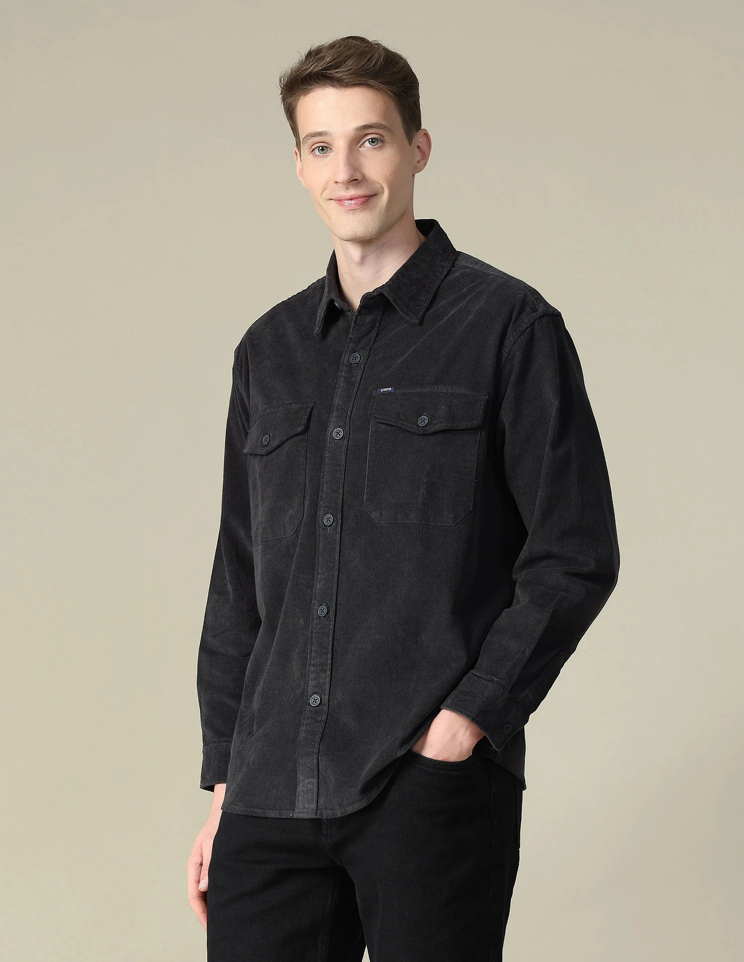 Corduroy Regular Fit Shacket - Image 4