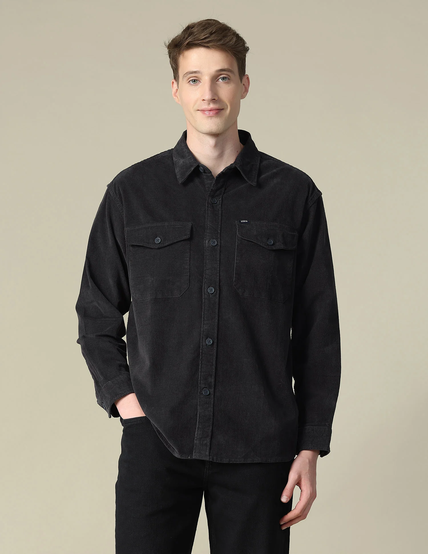 Corduroy Regular Fit Shacket - Image 6