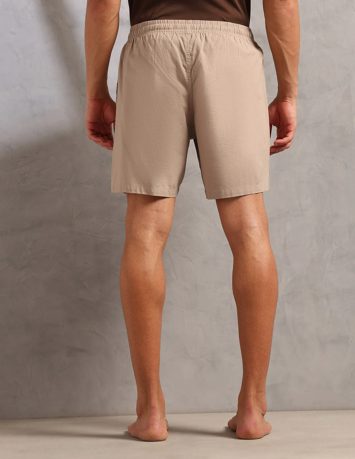 Cotton Linen PS001 Lounge Shorts - Pack Of 1 - Image 5