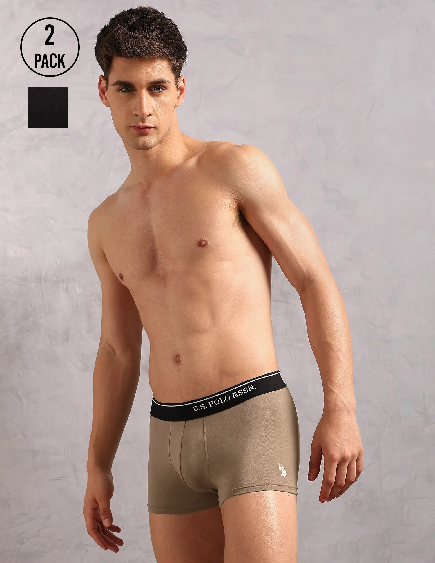 Cotton Stretch Breathable OET18 Trunks - Pack Of 2