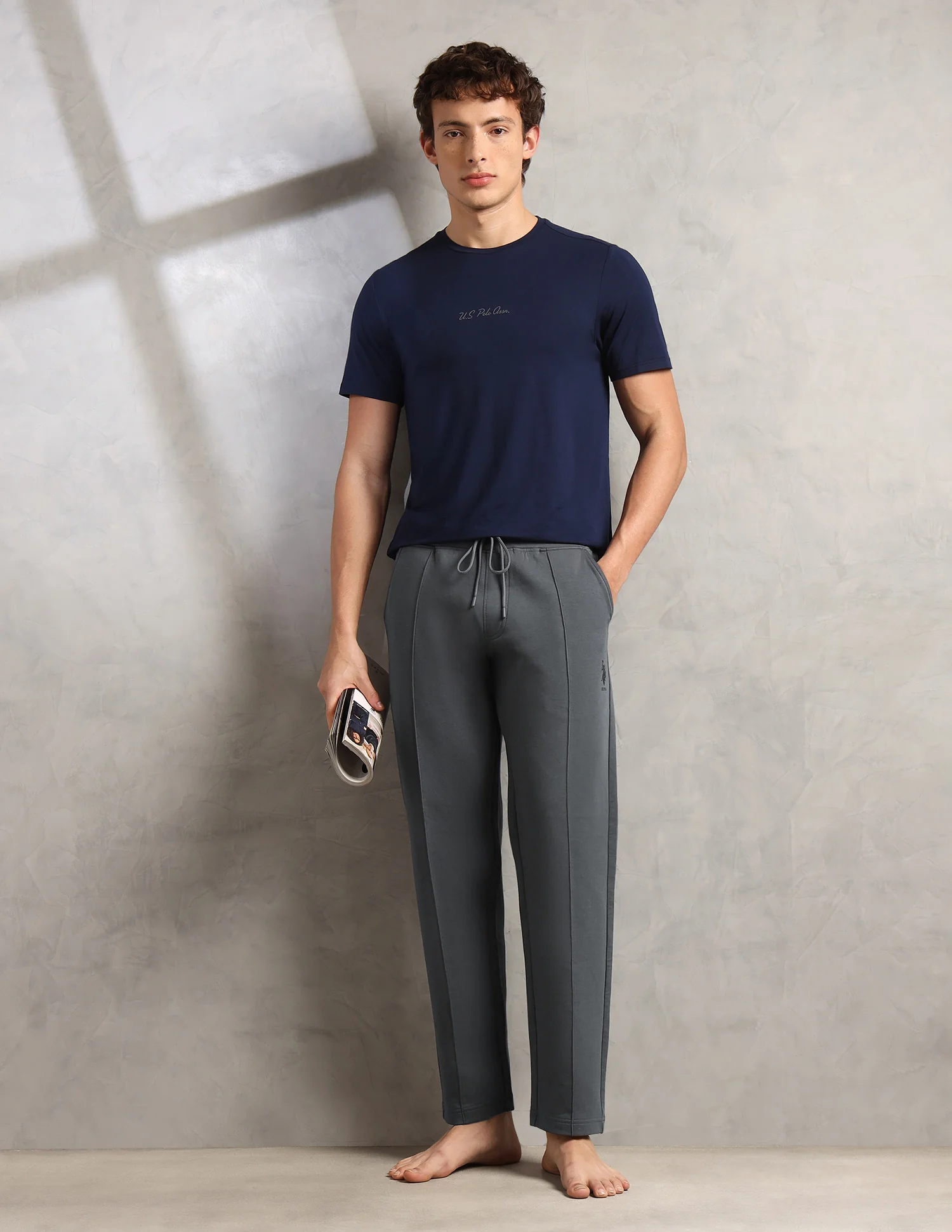 Cotton Stretch Mid Rise PR002-PL Lounge Pants - Pack Of 1 - Image 3