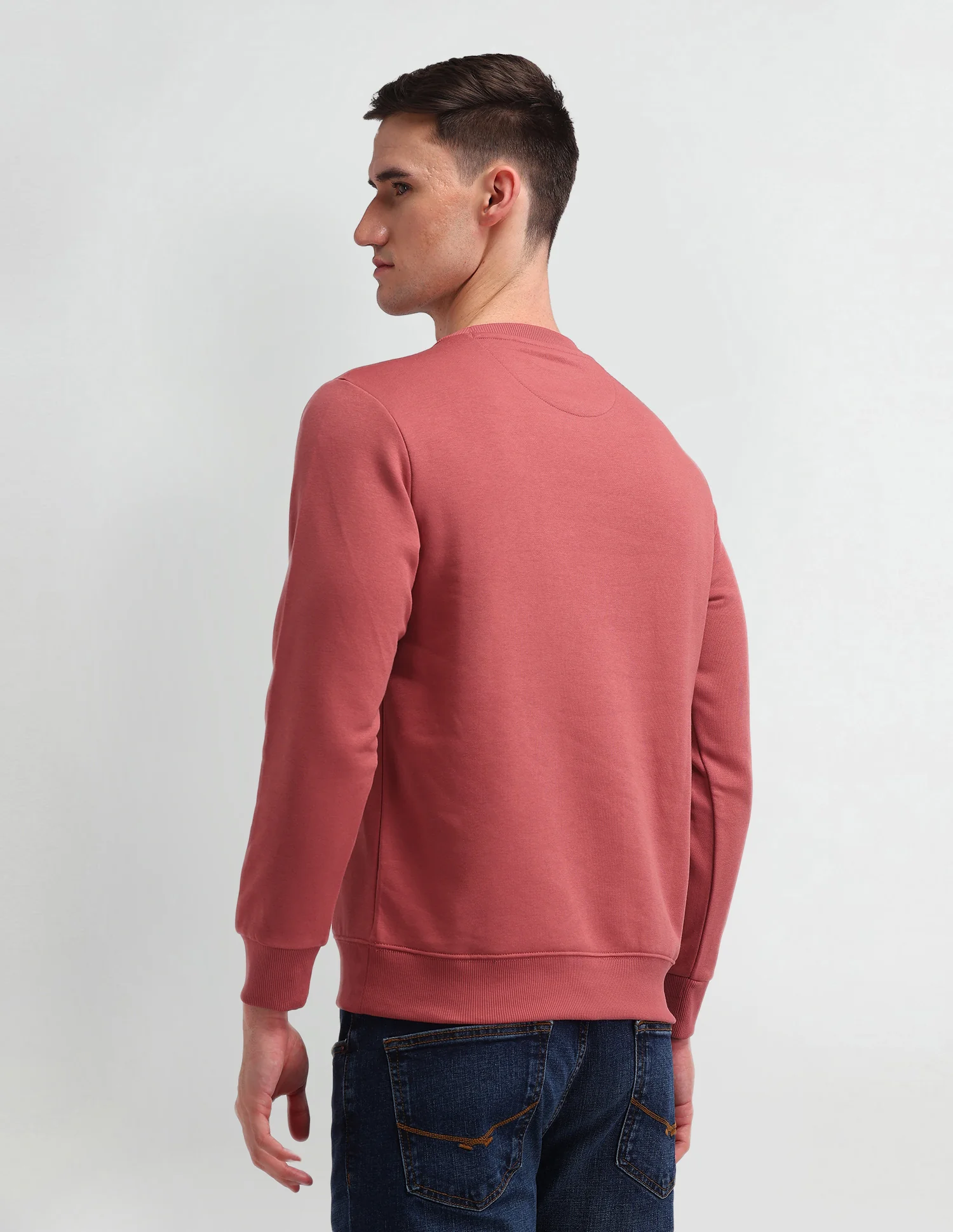 Crew Neck Brand Printed Sweatshirt - Image 5