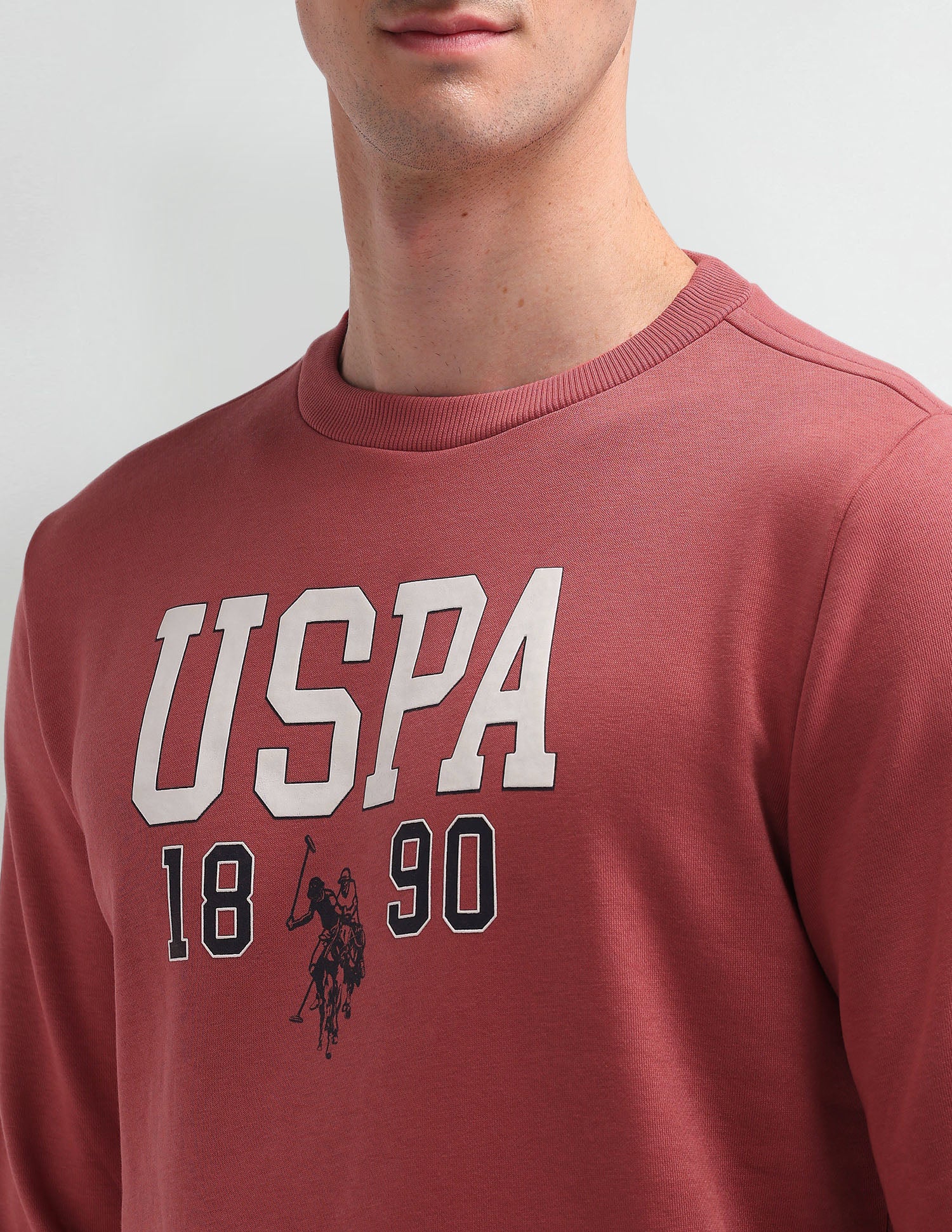 Crew Neck Brand Printed Sweatshirt - Image 7