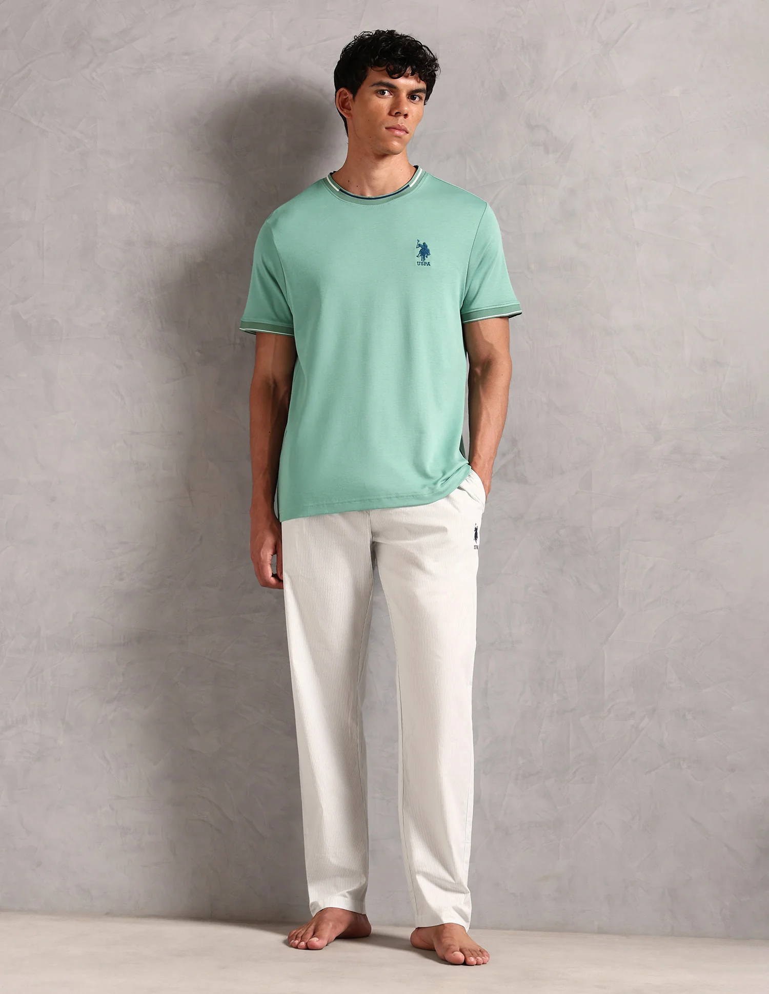 Crew Neck Comfort Fit OEE08 Lounge T-Shirt - Pack Of 1 - Image 3