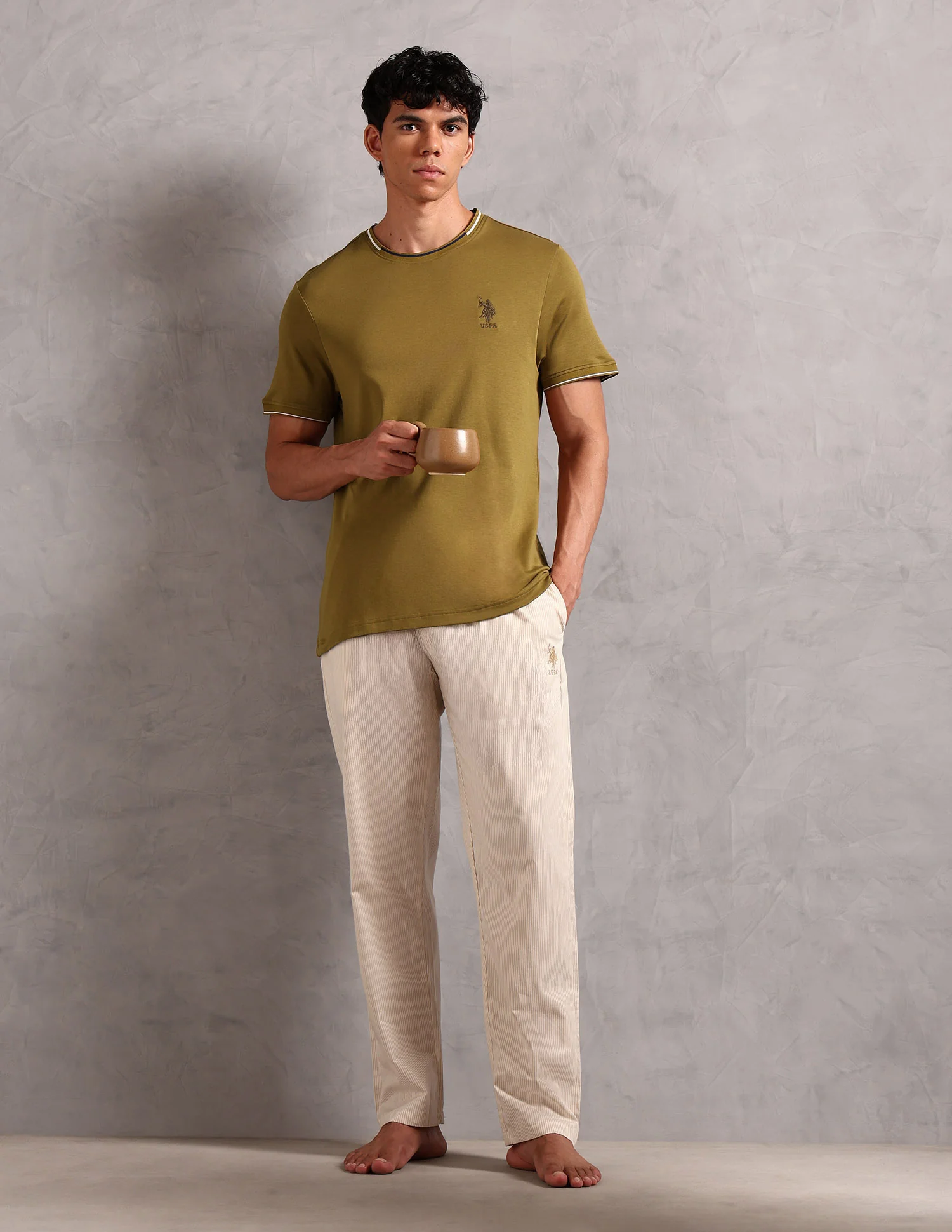 Crew Neck Comfort Fit OEE08 Lounge T-Shirt - Pack Of 1 - Image 3