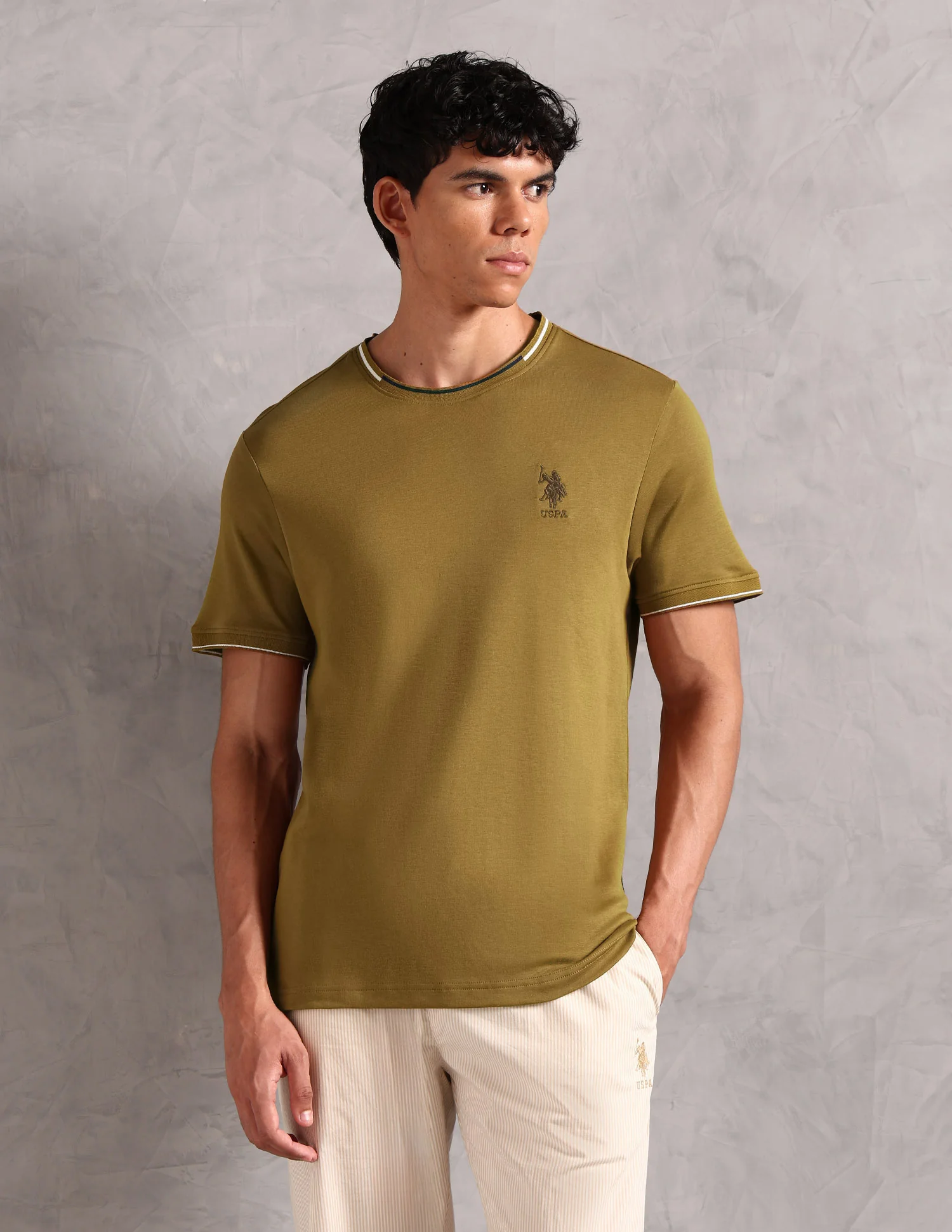Crew Neck Comfort Fit OEE08 Lounge T-Shirt - Pack Of 1 - Image 6