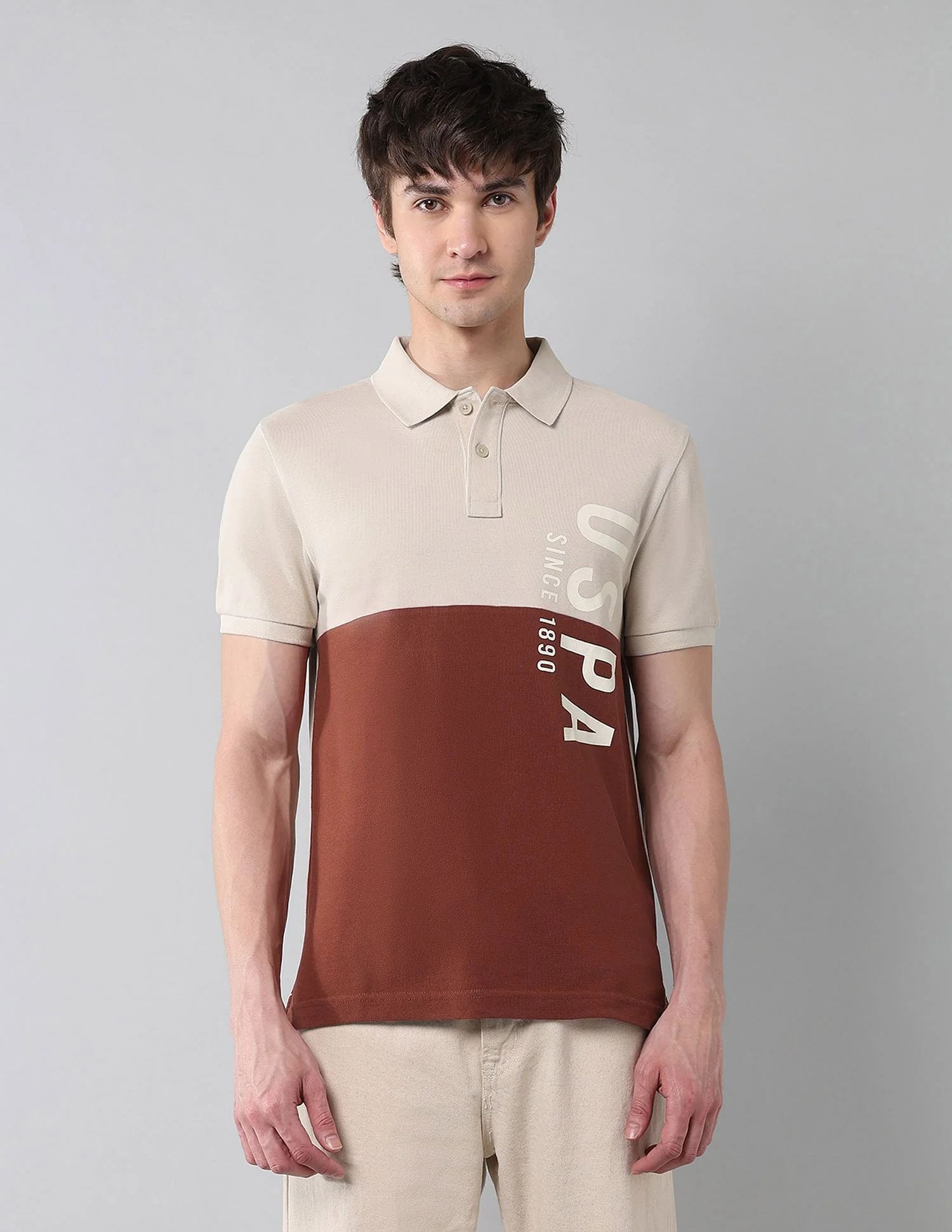 Cut & Sew Muscle Fit Polo Shirt - Image 6