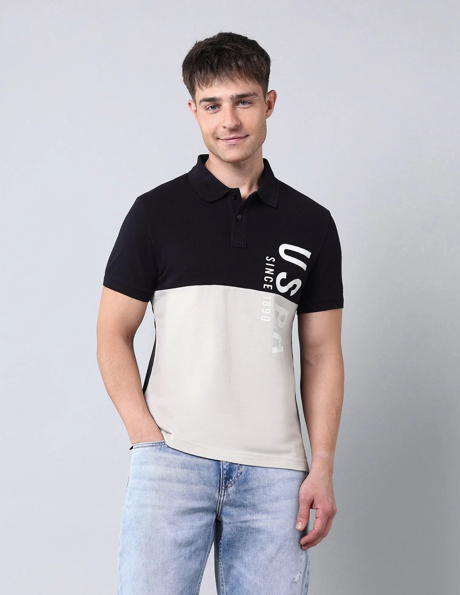 Cut & Sew Muscle Fit Polo Shirt - Image 6