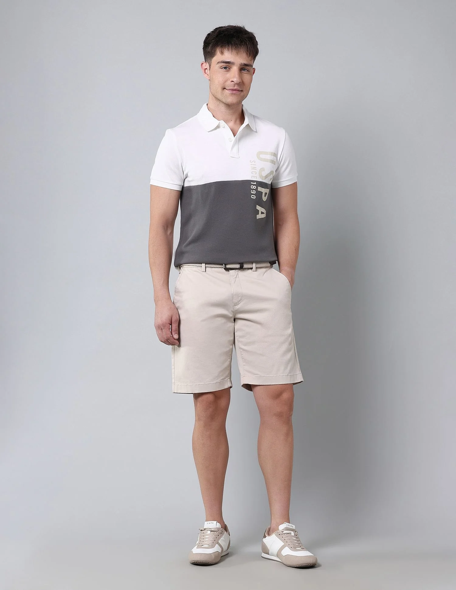 Cut & Sew Muscle Fit Polo Shirt - Image 3