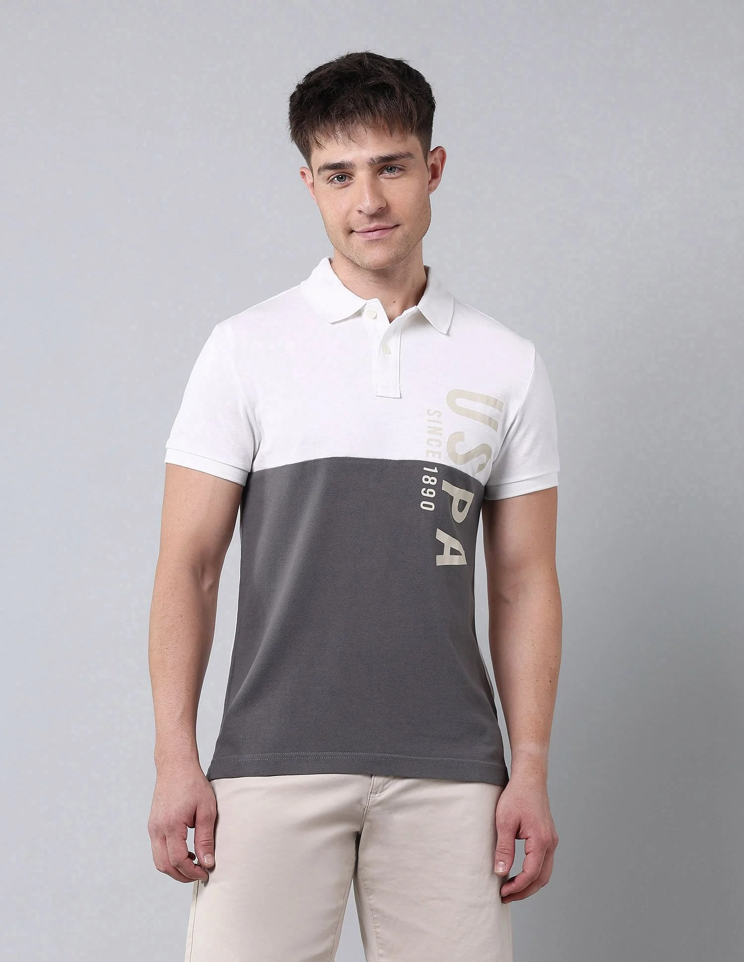 Cut & Sew Muscle Fit Polo Shirt - Image 6