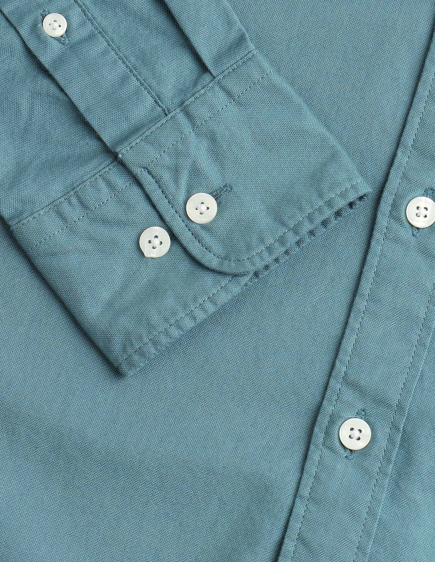 Cutaway Collar Cotton Shirt - Image 8