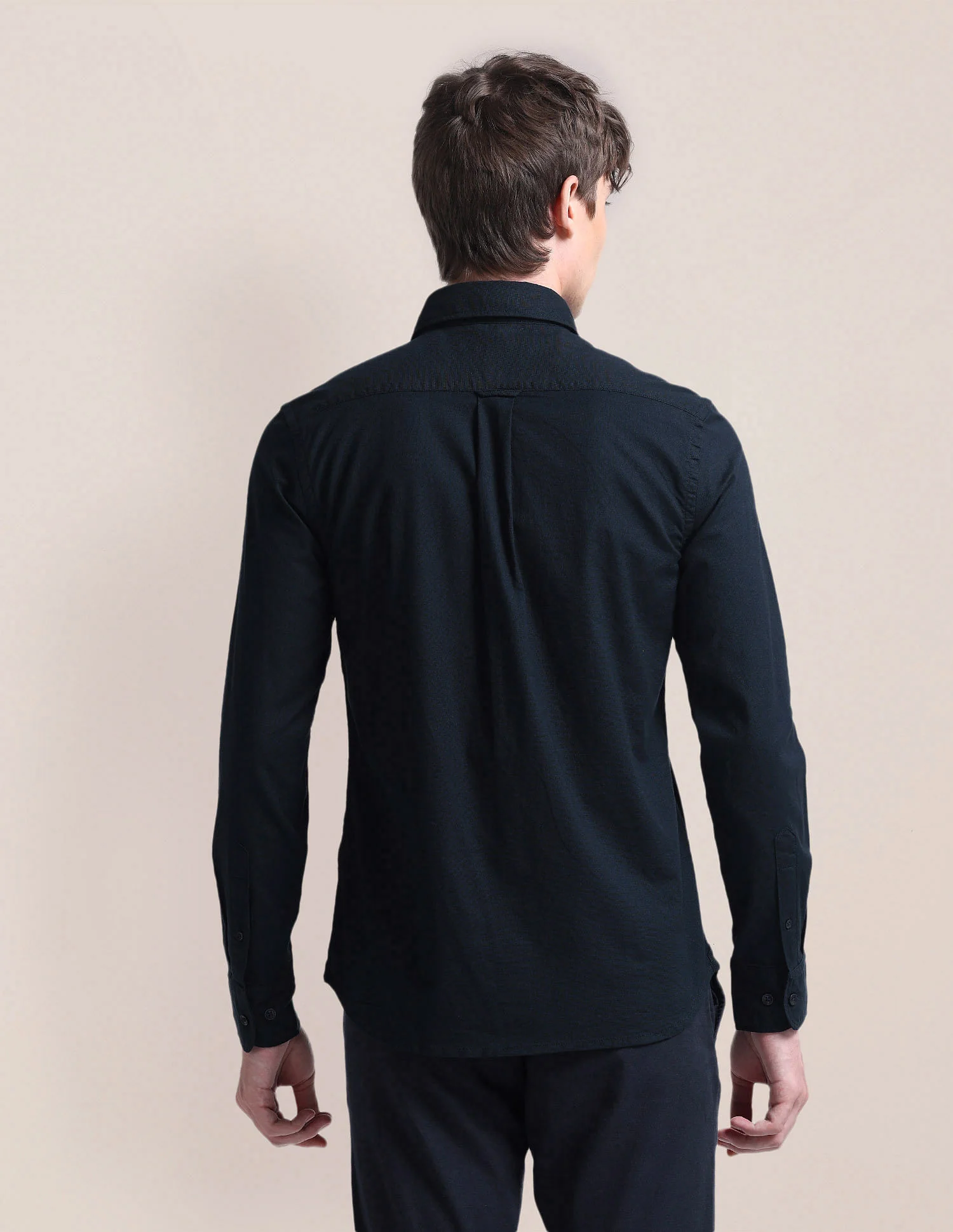 Cutaway Collar Cotton Shirt - Image 5