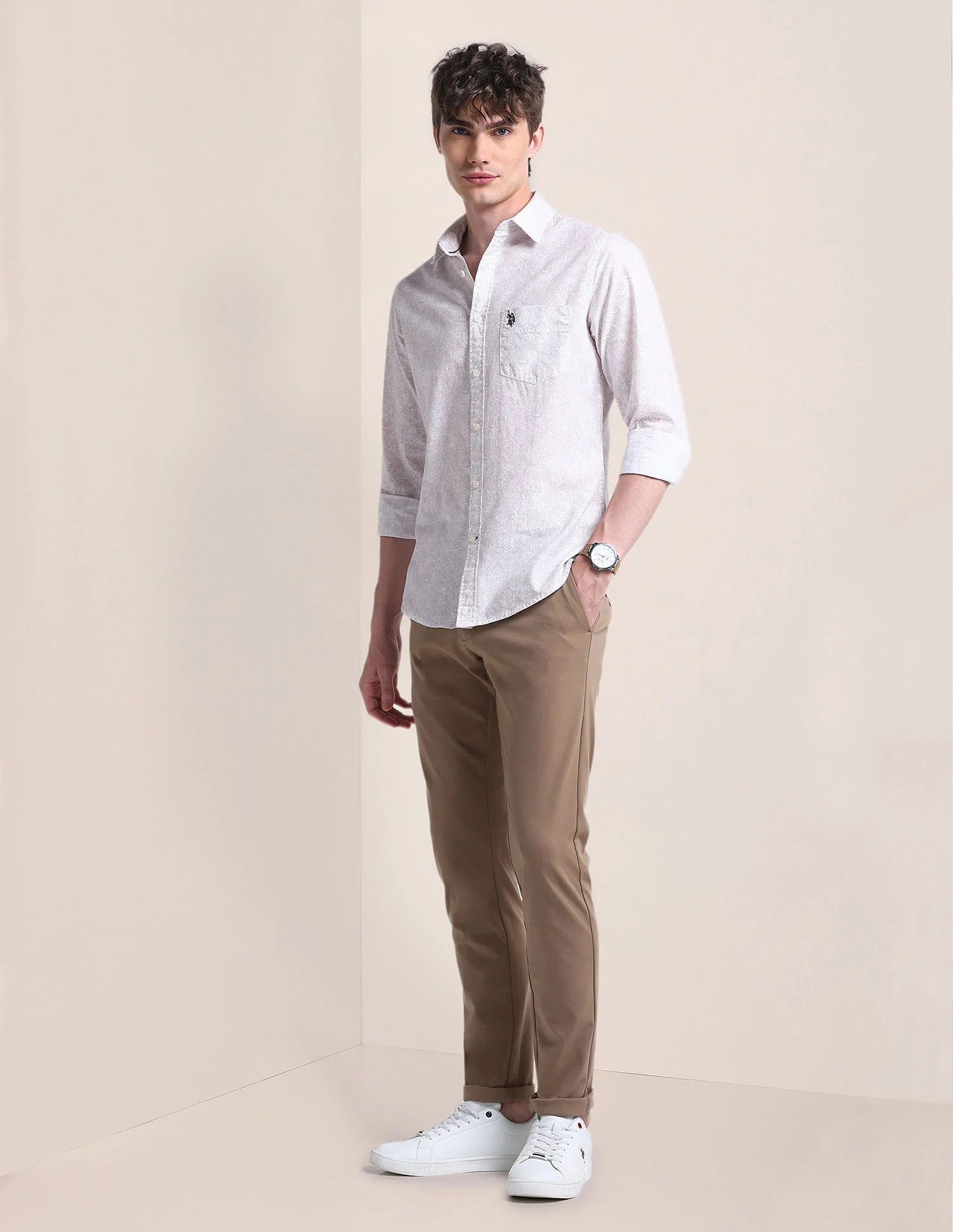 Cutaway Collar Floral Shirt - Image 3