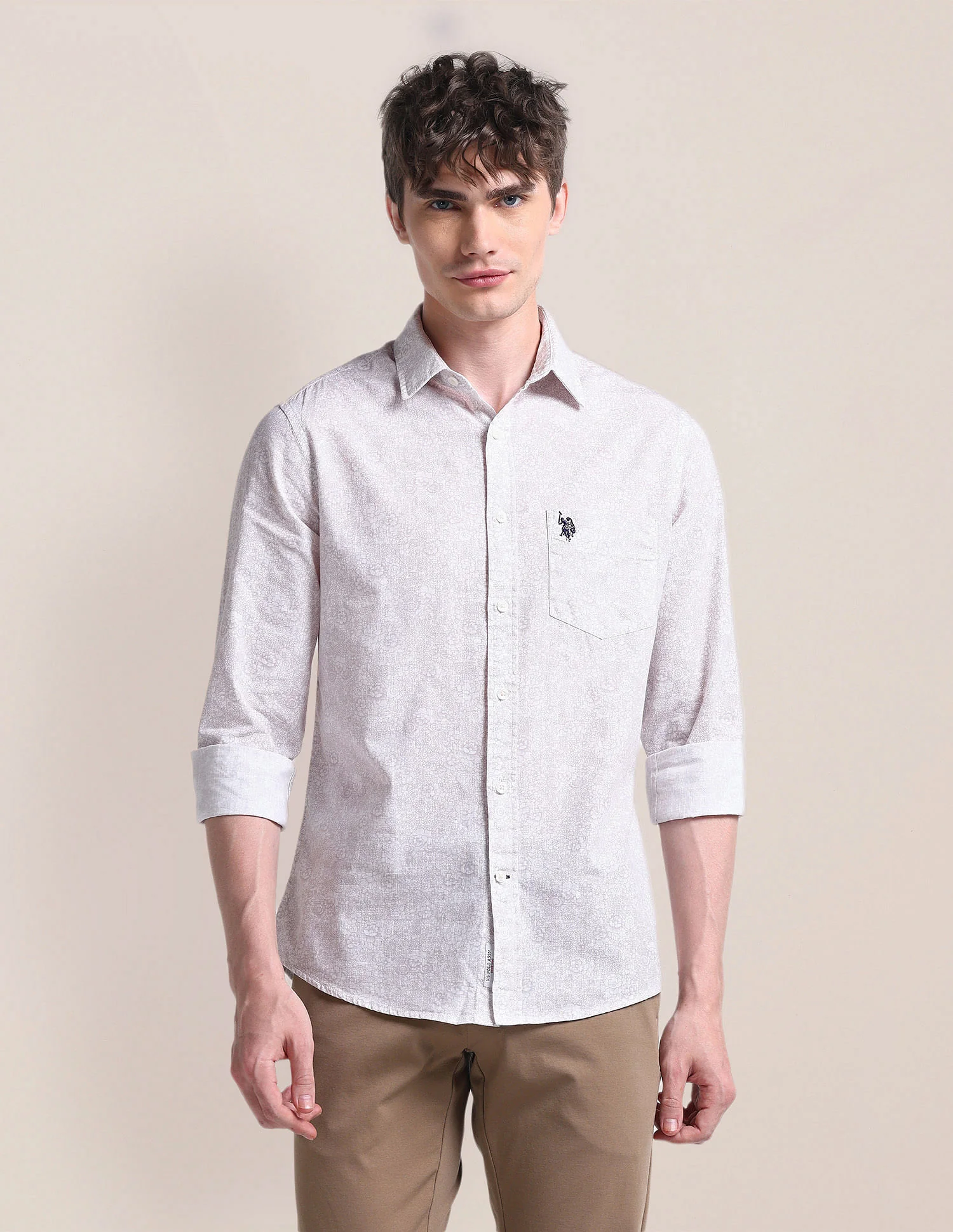 Cutaway Collar Floral Shirt - Image 6