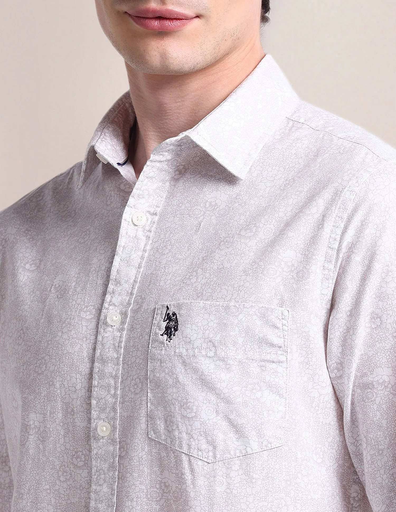 Cutaway Collar Floral Shirt - Image 7