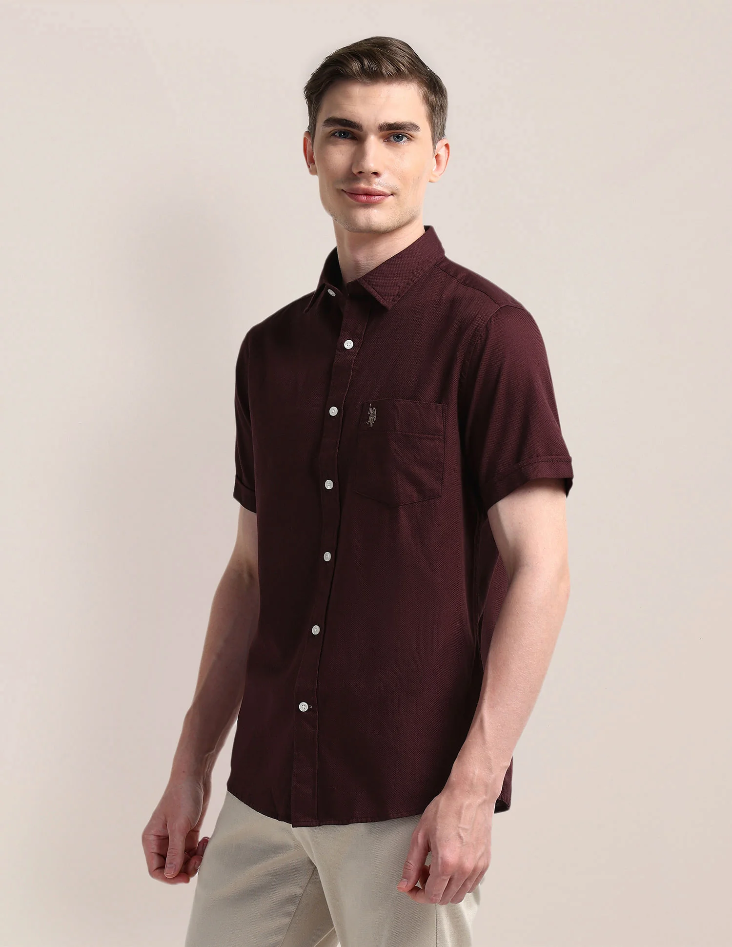 Cutaway Collar Premium Cotton Shirt - Image 4